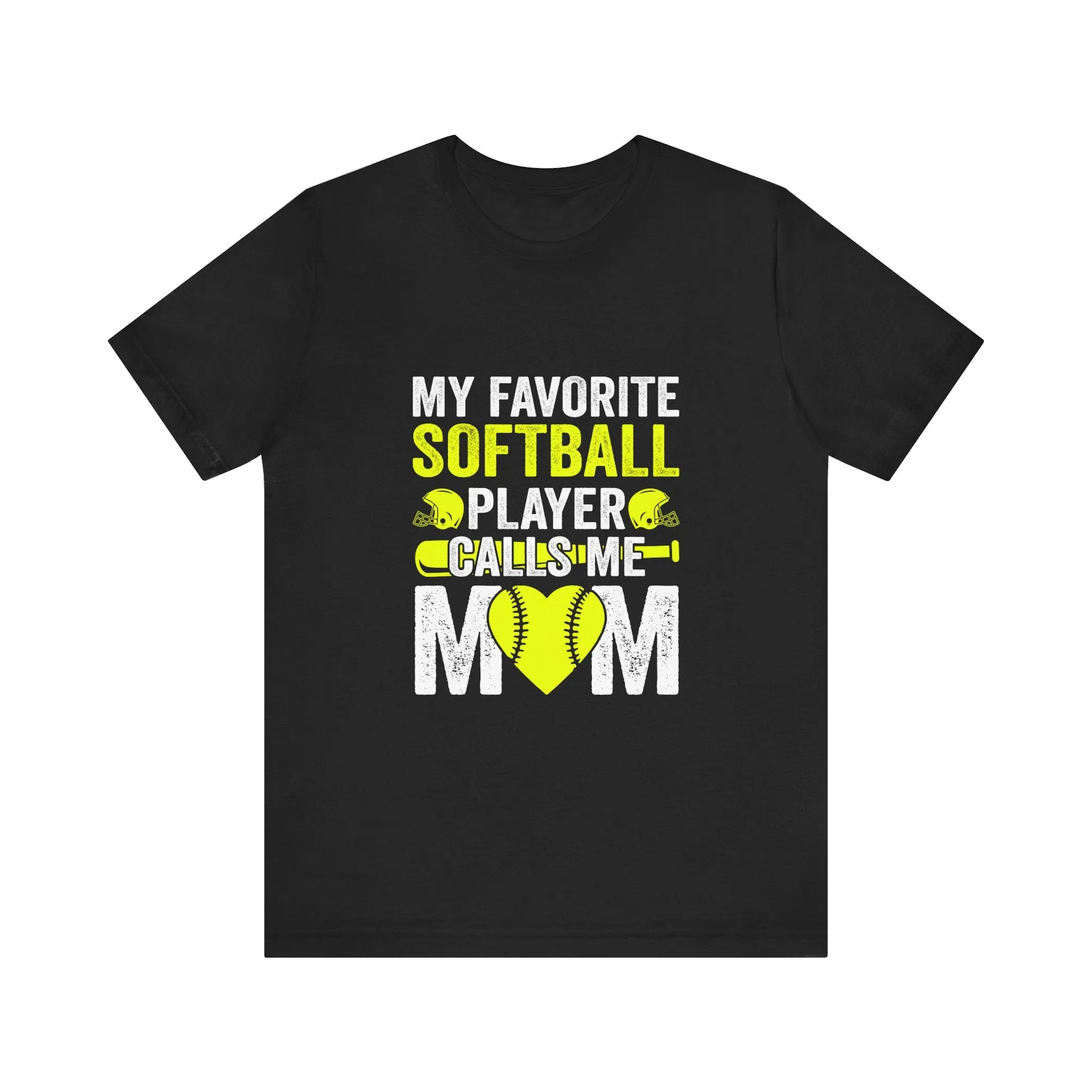 My Favourite Softball Player Calls Me Mom T-Shirt - Unisex Garment-Dyed Tee