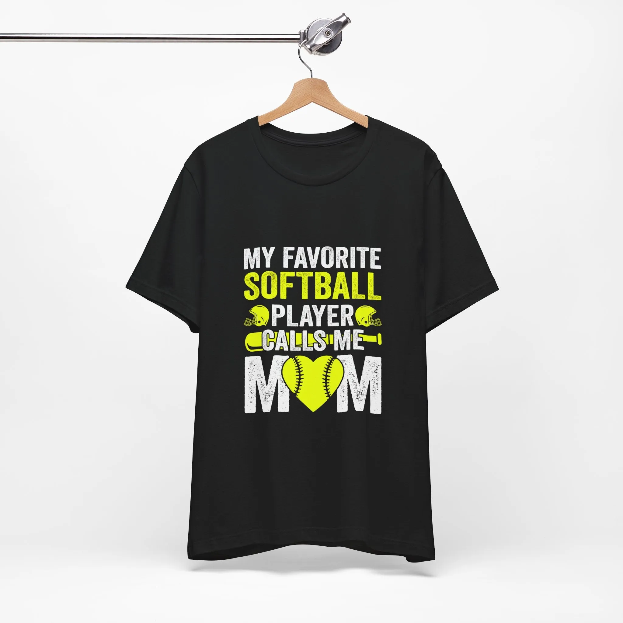 My Favourite Softball Player Calls Me Mom T-Shirt - Unisex Garment-Dyed Tee