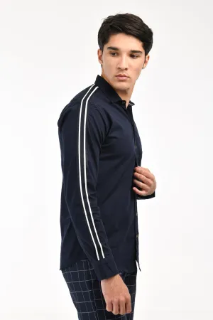 Navy Taped Shirt