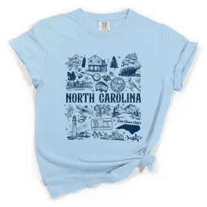 North Carolina Collage Short Sleeve T-Shirt