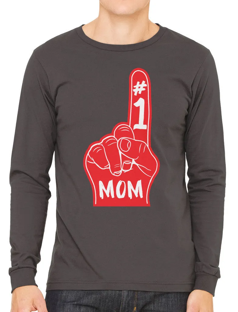 Number 1 Mom Men's Long Sleeve T-shirt