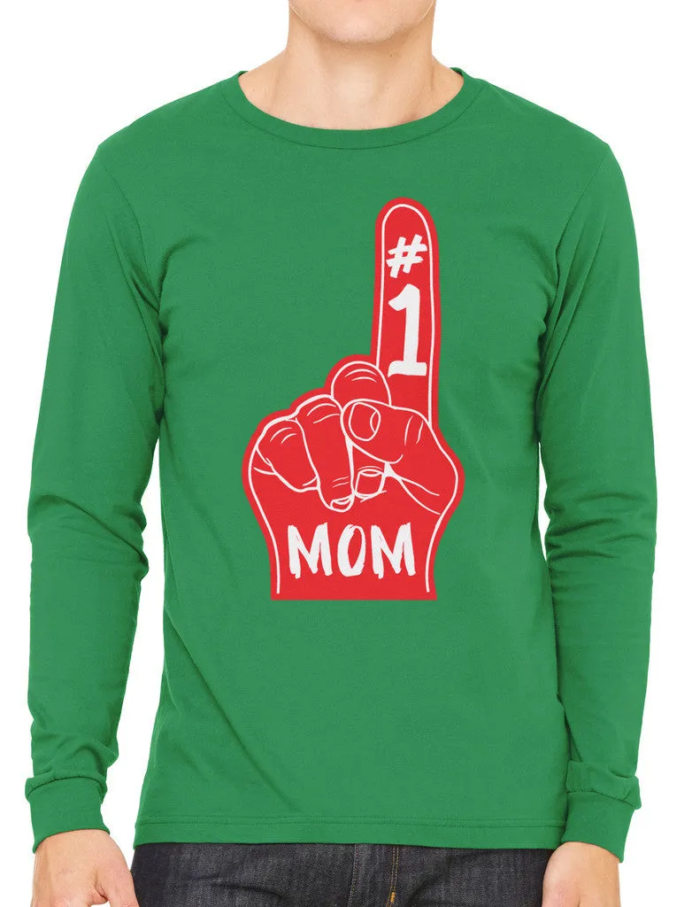 Number 1 Mom Men's Long Sleeve T-shirt
