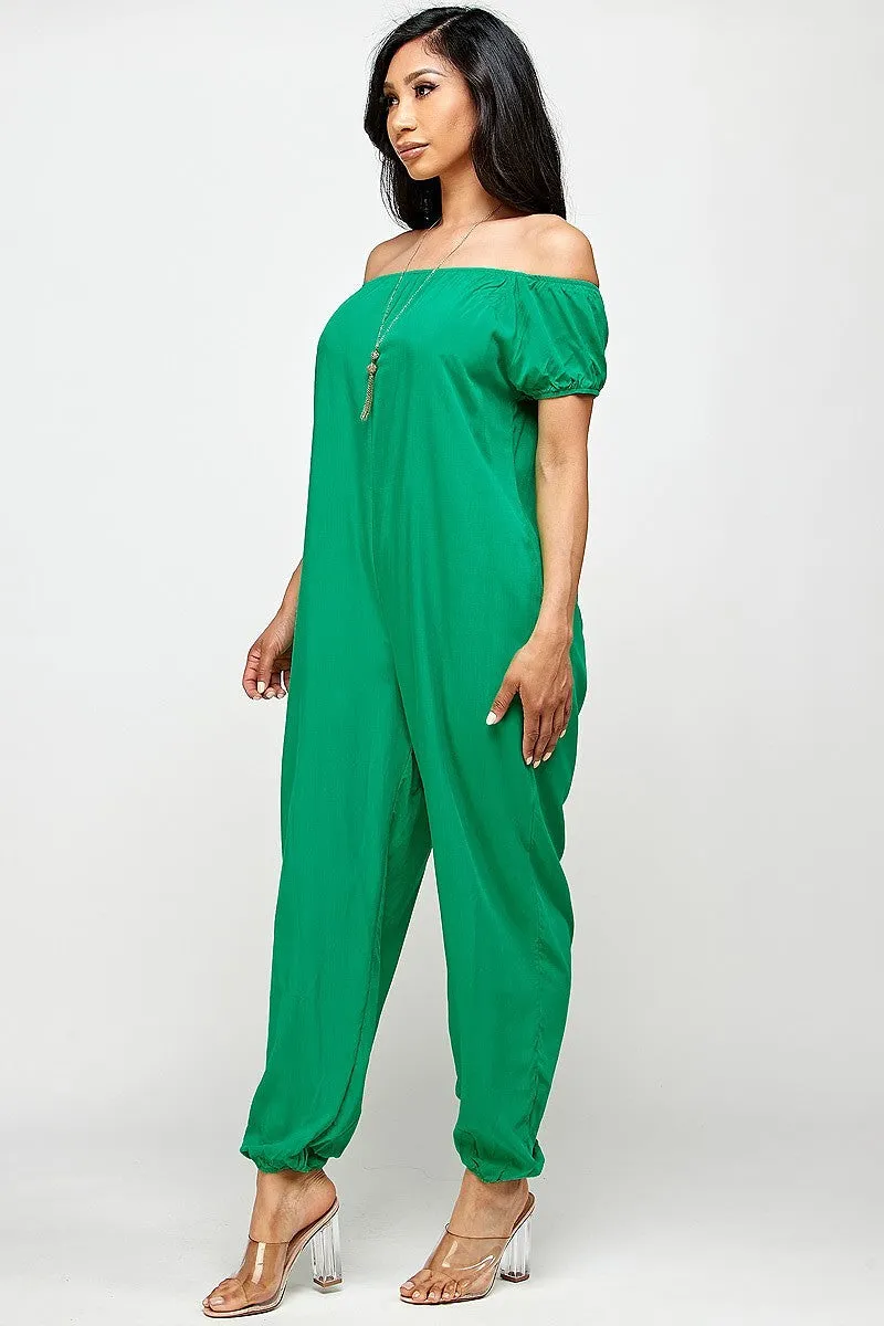 Off Shoulder Jumpsuit