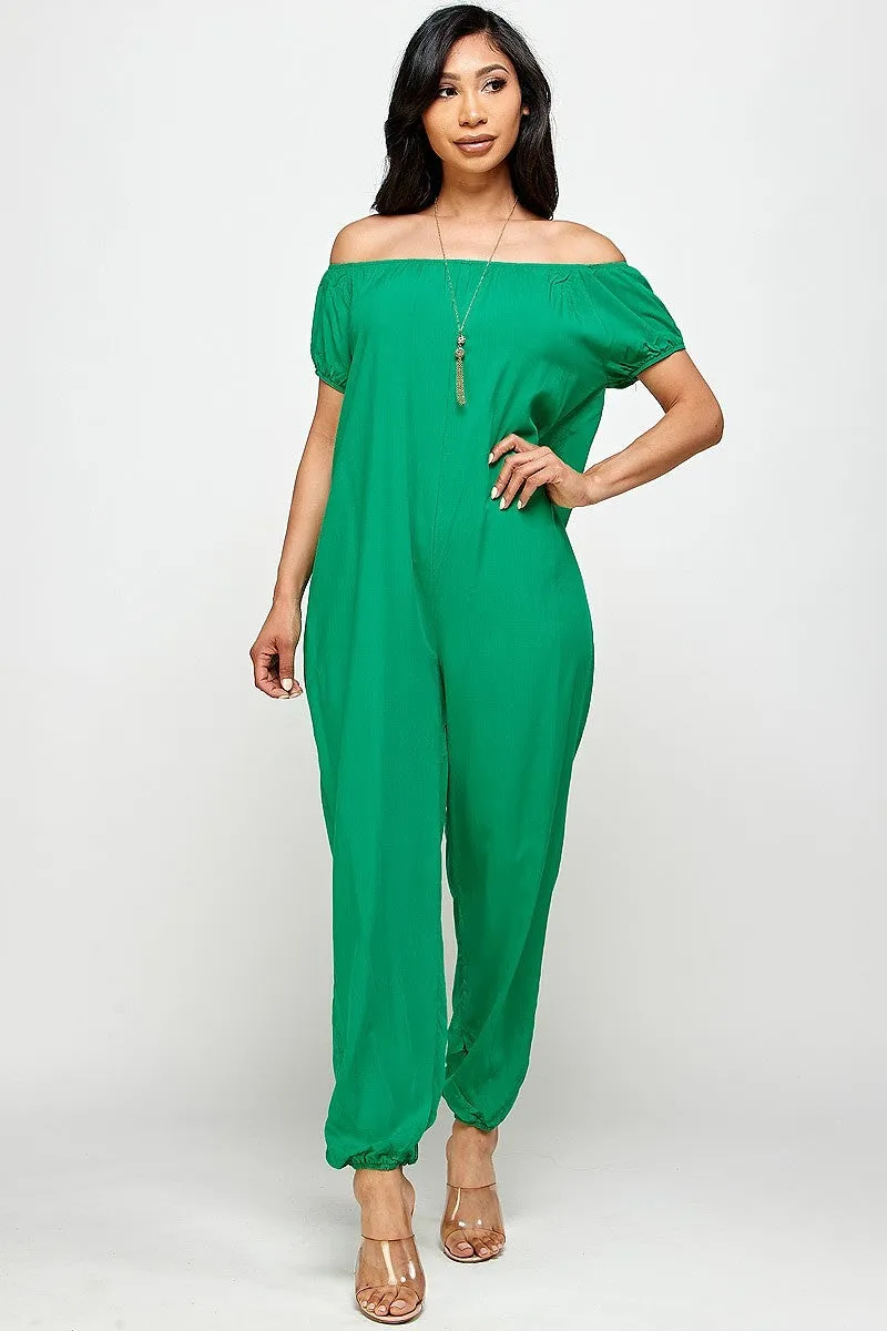 Off Shoulder Jumpsuit
