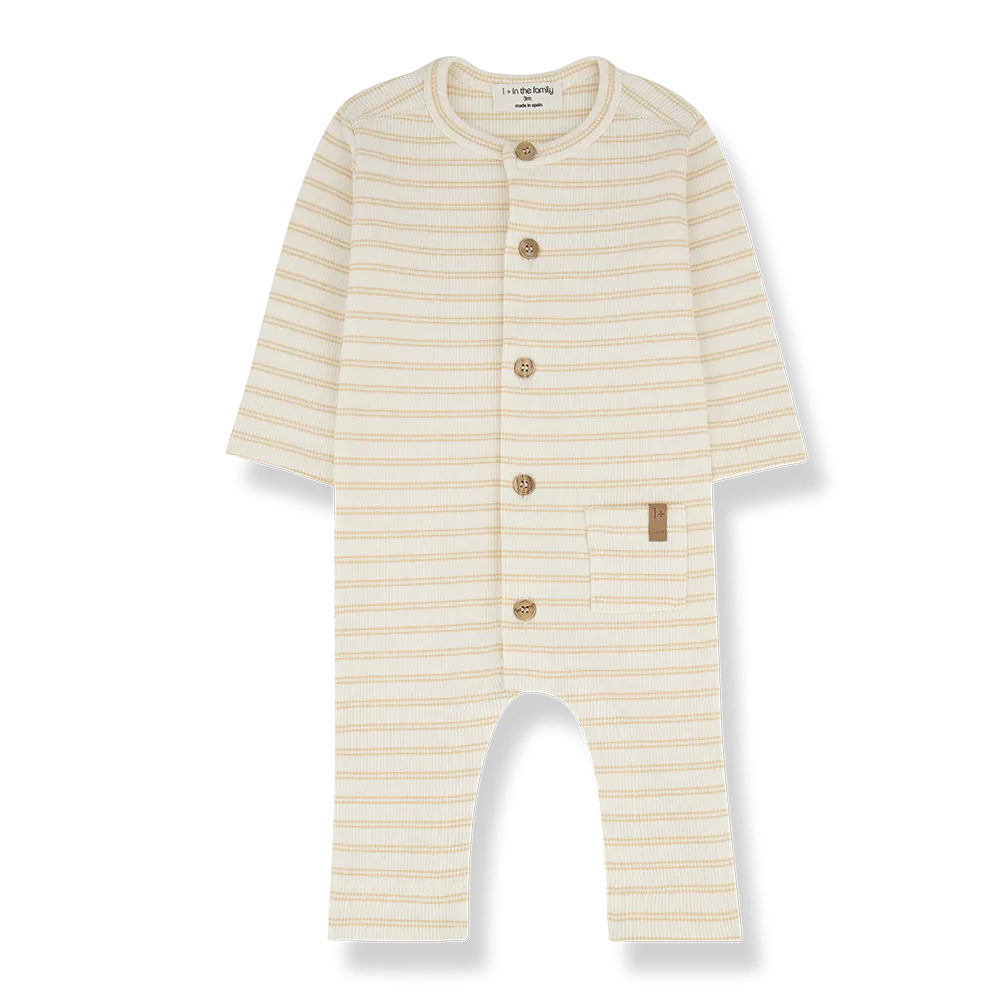 One More In The Family- SANDER peach jumpsuit