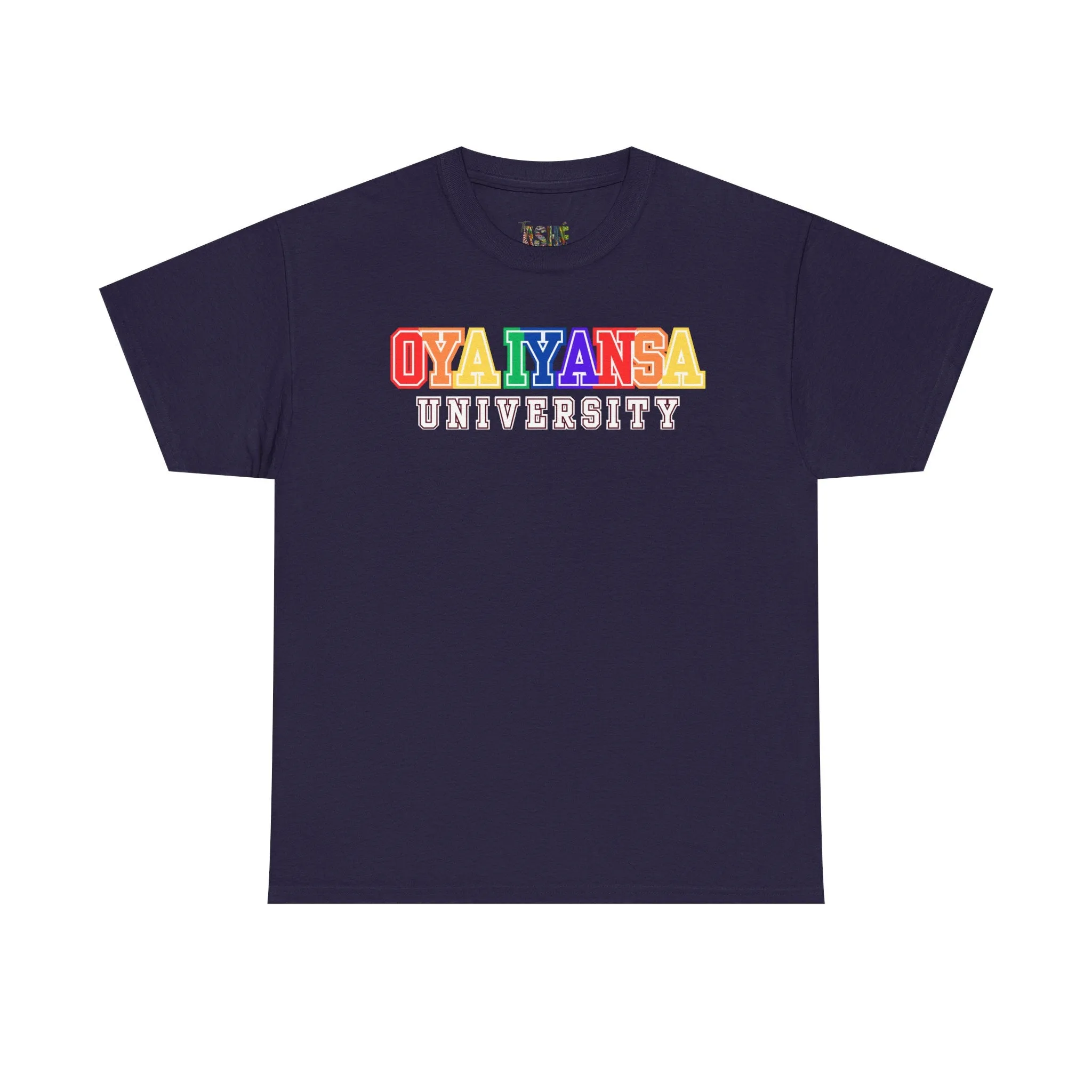 Oya Iyansa University Unisex Heavy Cotton Tee - Vibrant Campus Style Shirt