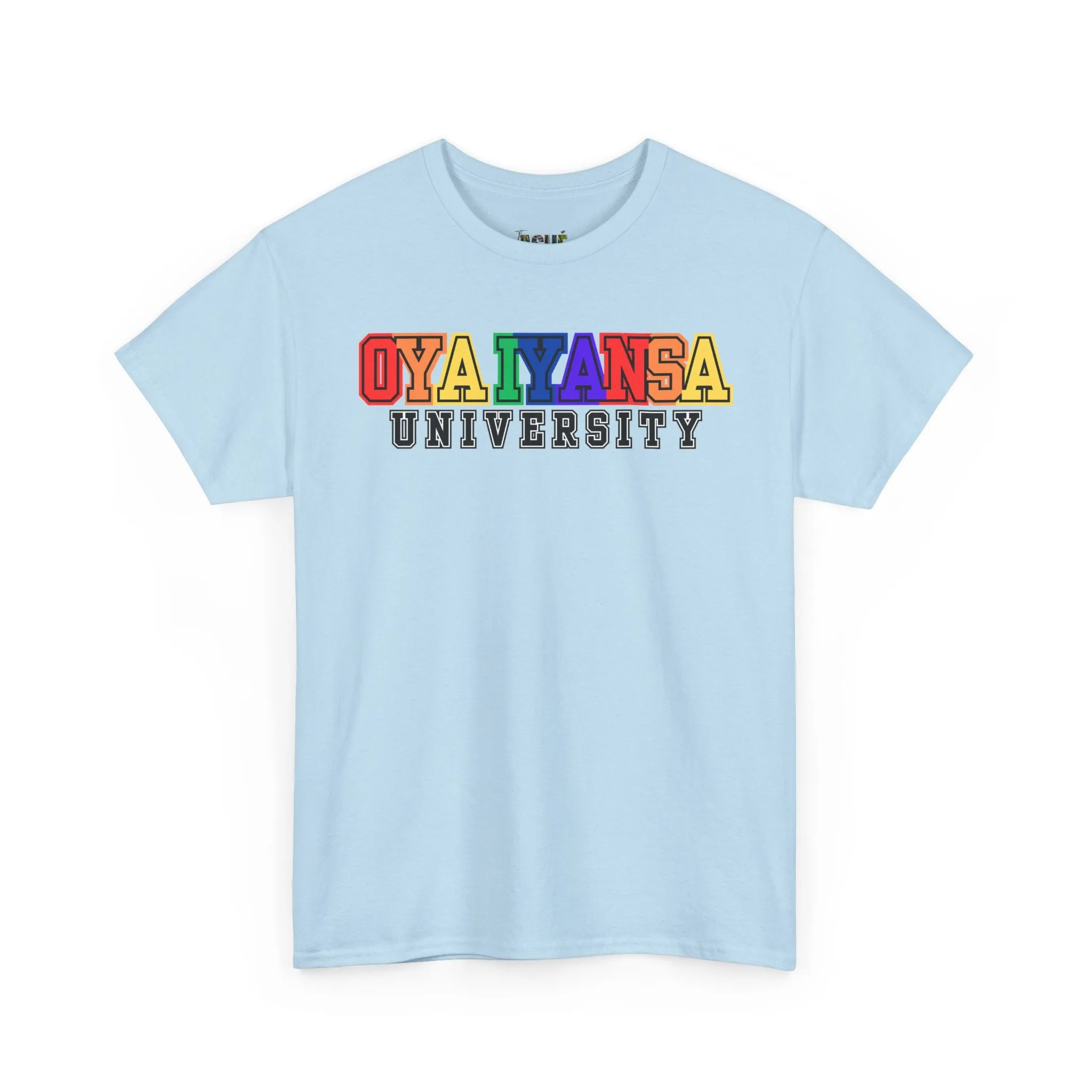 Oya Iyansa University Unisex Heavy Cotton Tee - Vibrant Campus Style Shirt