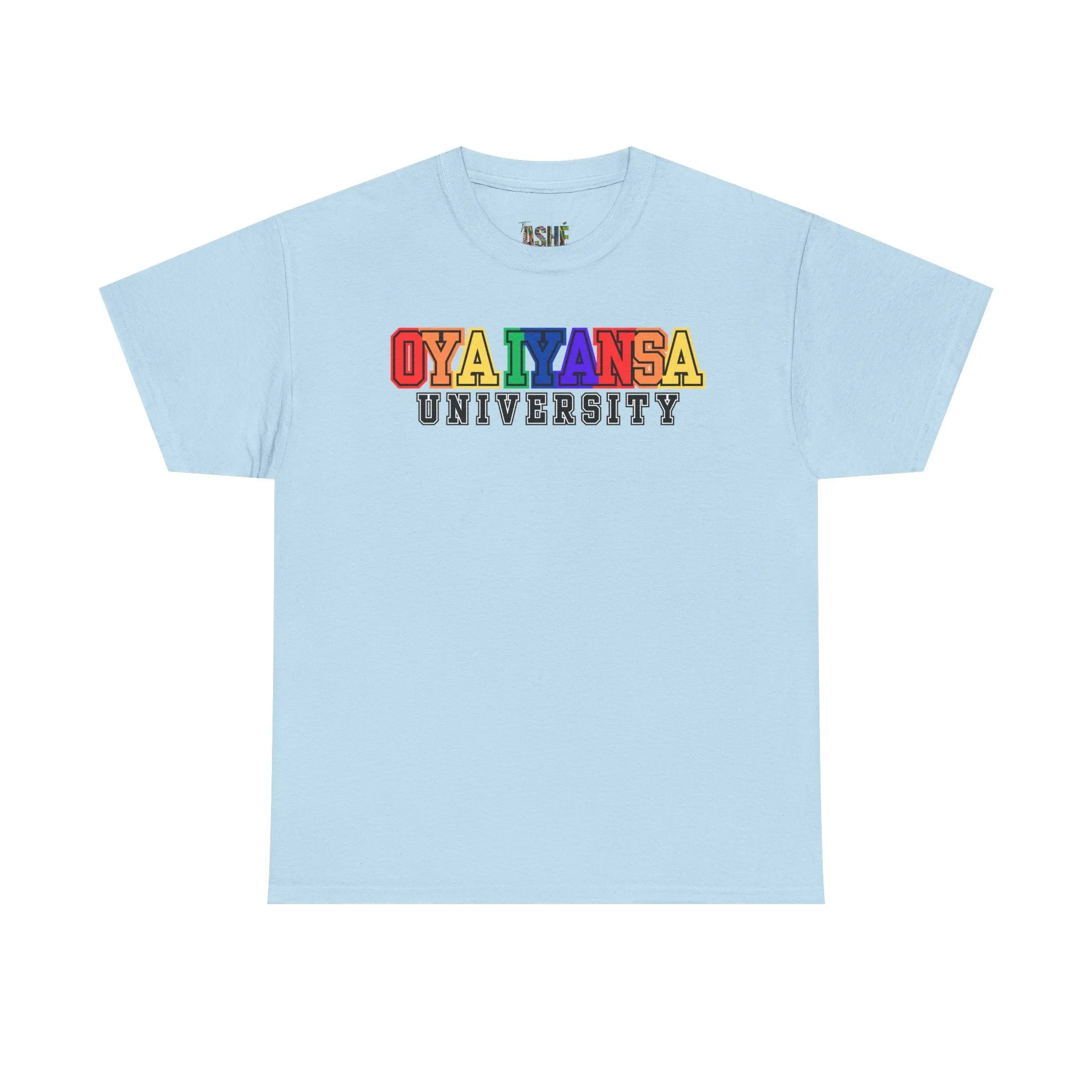 Oya Iyansa University Unisex Heavy Cotton Tee - Vibrant Campus Style Shirt