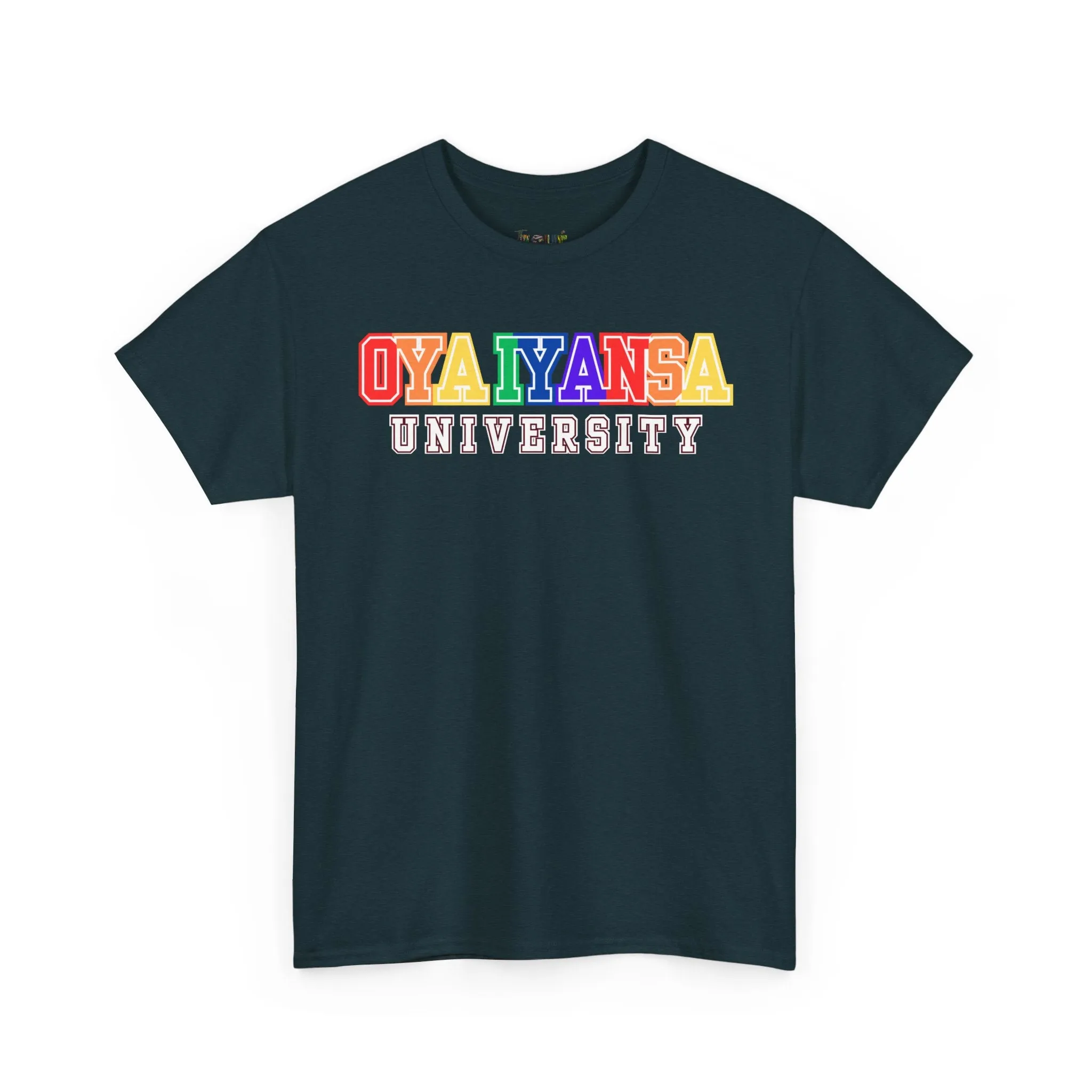 Oya Iyansa University Unisex Heavy Cotton Tee - Vibrant Campus Style Shirt