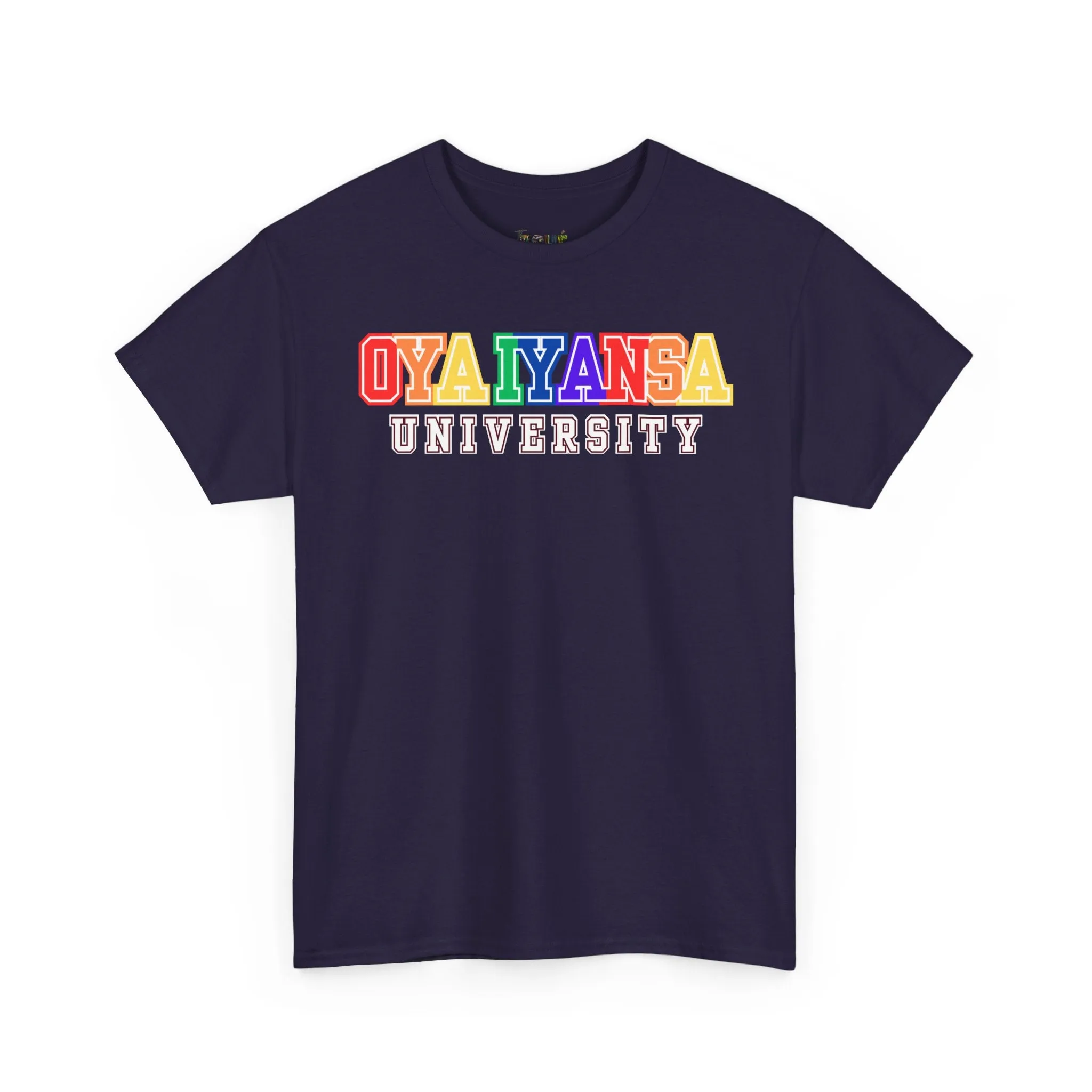 Oya Iyansa University Unisex Heavy Cotton Tee - Vibrant Campus Style Shirt