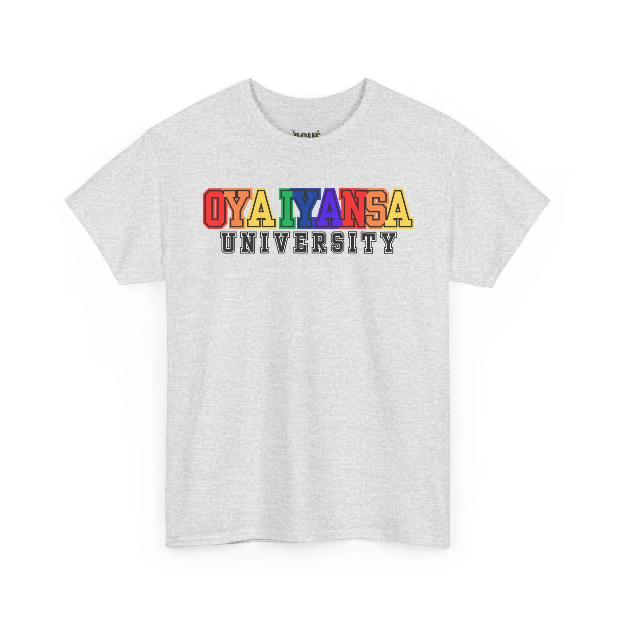 Oya Iyansa University Unisex Heavy Cotton Tee - Vibrant Campus Style Shirt