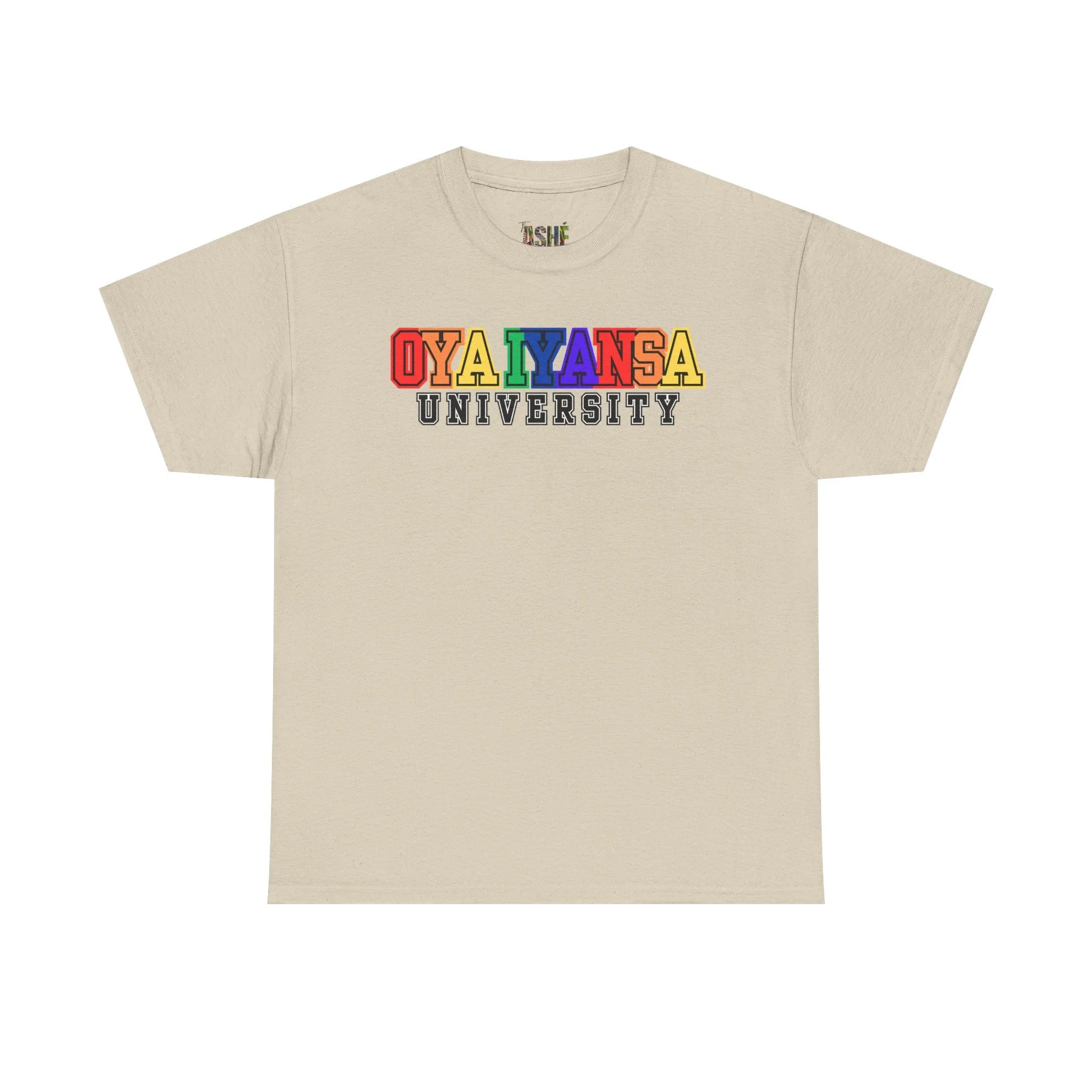Oya Iyansa University Unisex Heavy Cotton Tee - Vibrant Campus Style Shirt