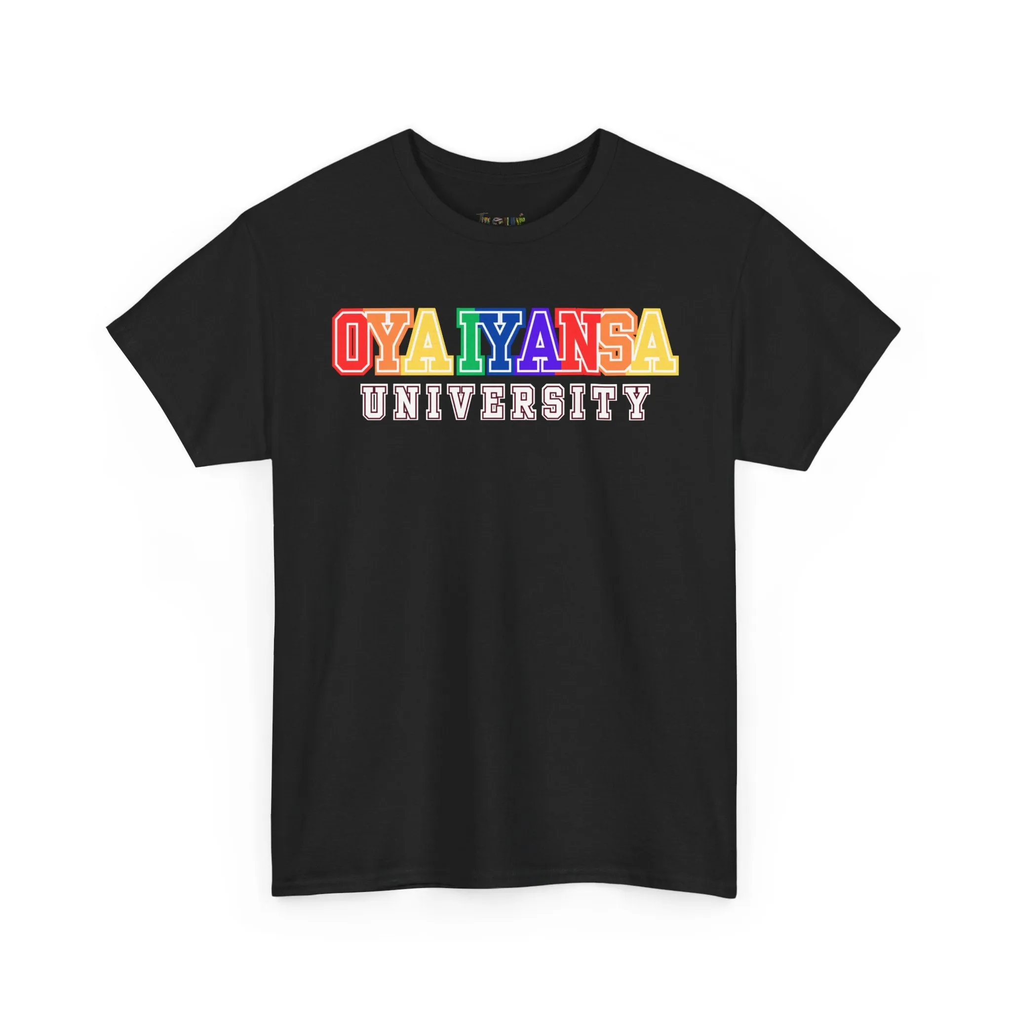 Oya Iyansa University Unisex Heavy Cotton Tee - Vibrant Campus Style Shirt