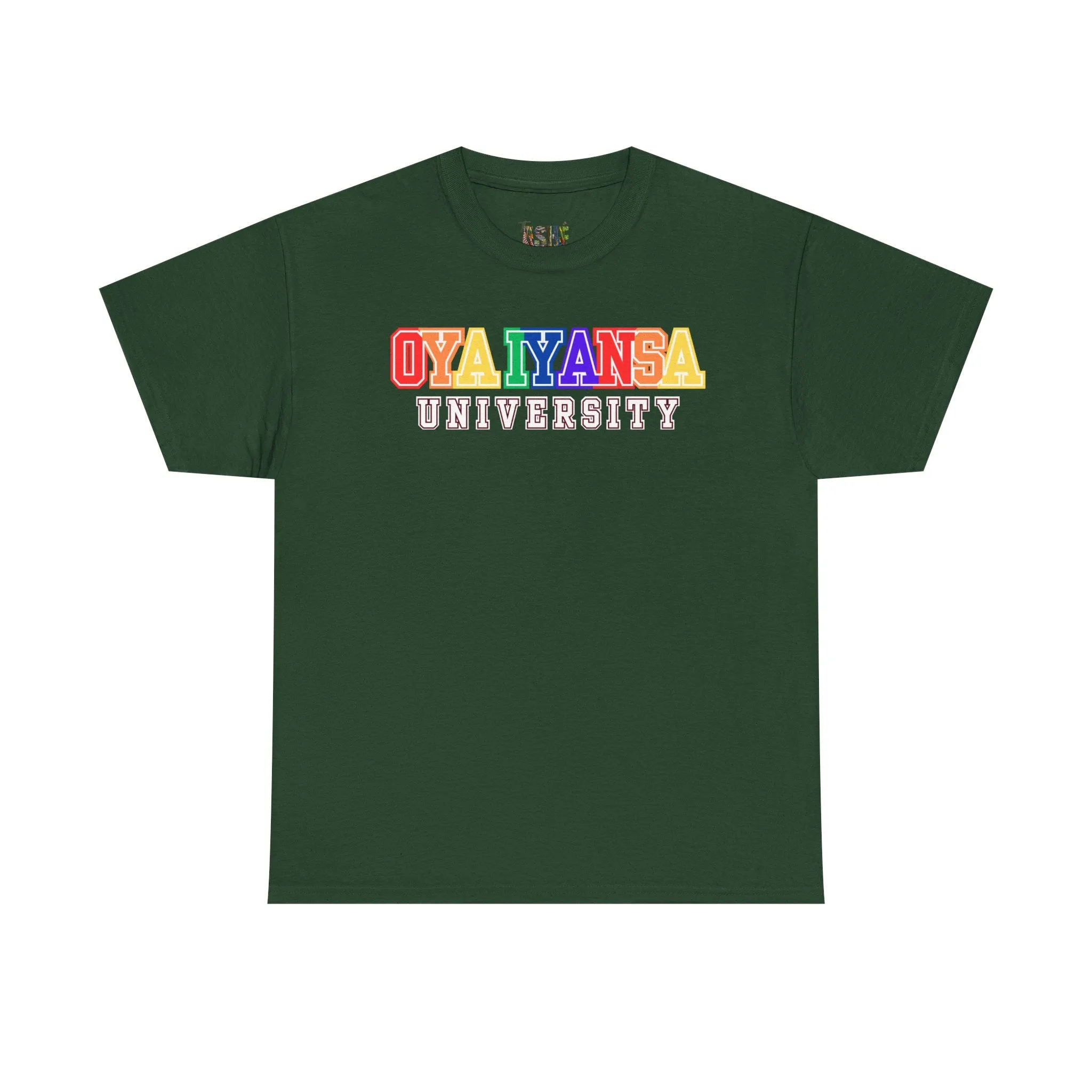 Oya Iyansa University Unisex Heavy Cotton Tee - Vibrant Campus Style Shirt