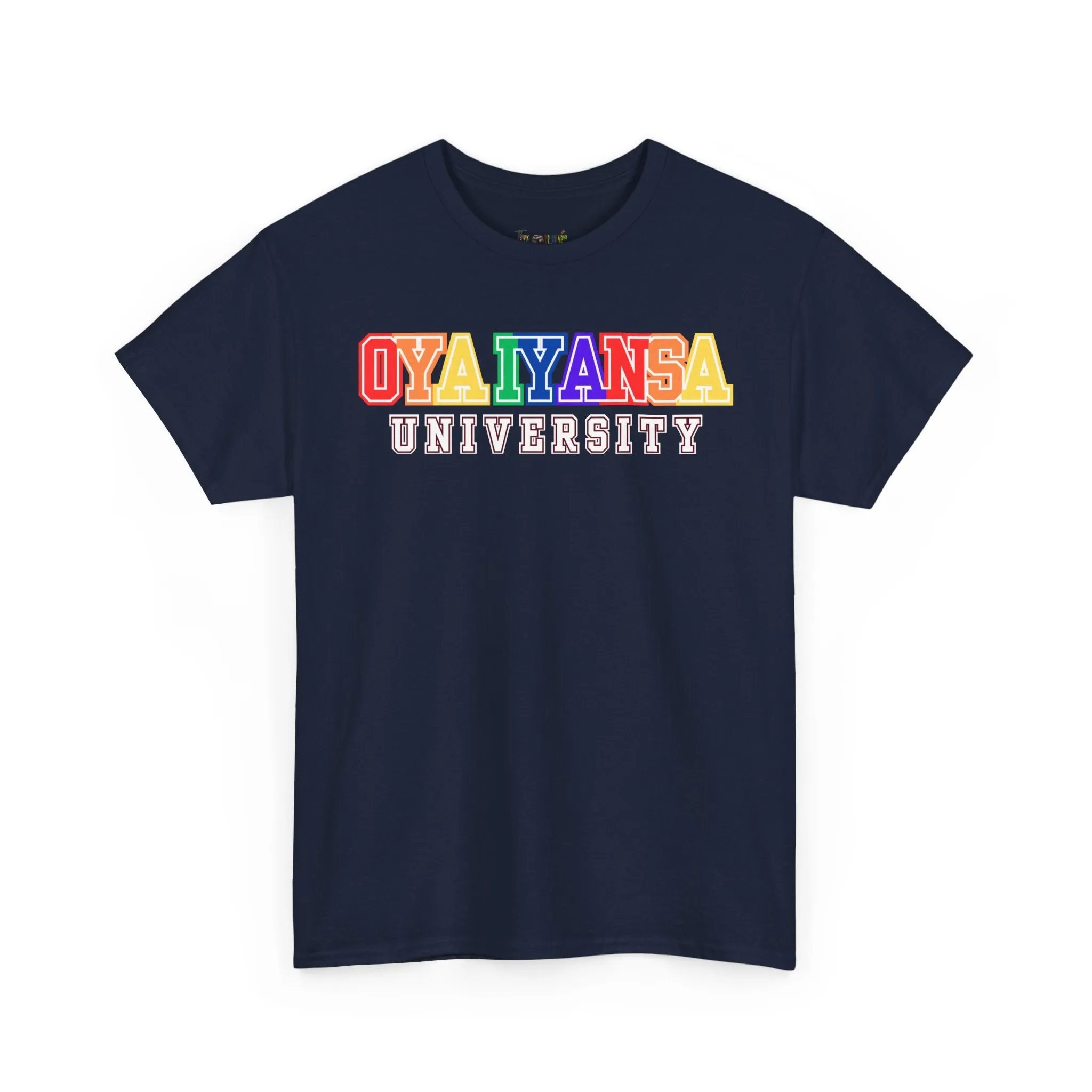 Oya Iyansa University Unisex Heavy Cotton Tee - Vibrant Campus Style Shirt