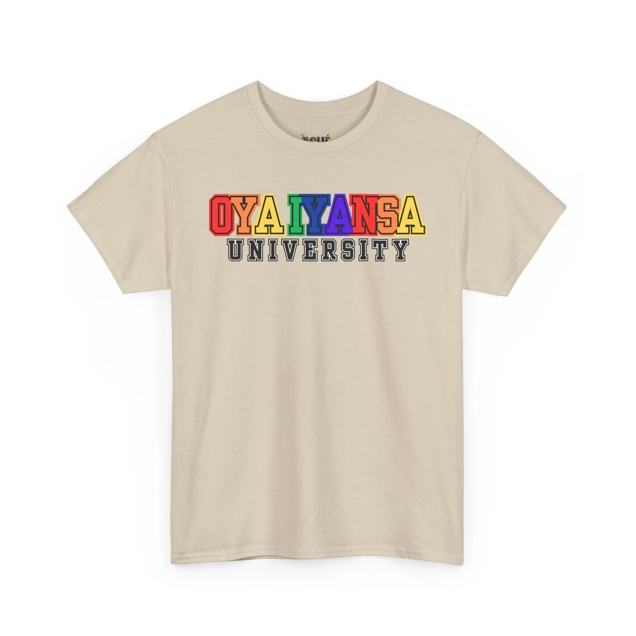 Oya Iyansa University Unisex Heavy Cotton Tee - Vibrant Campus Style Shirt