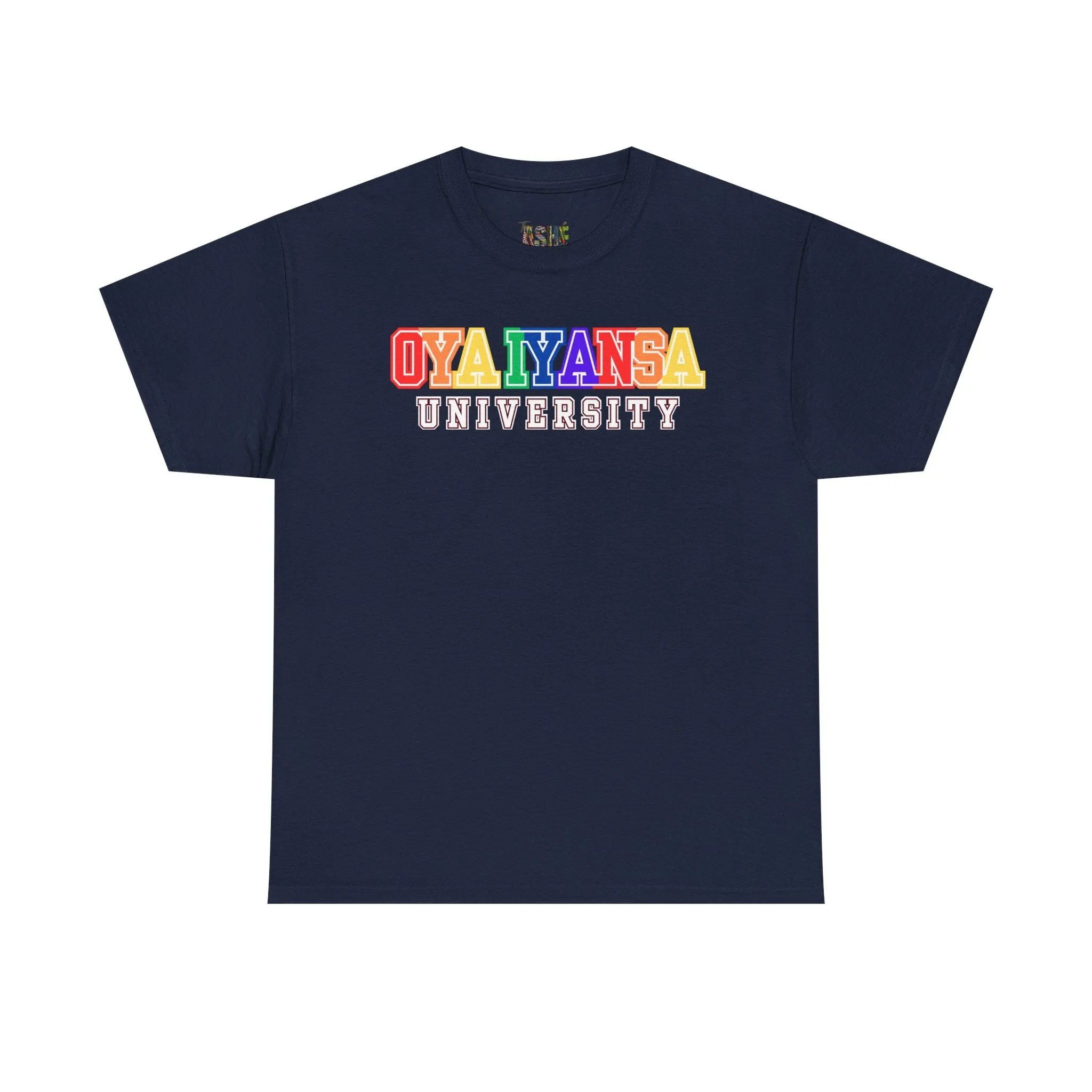 Oya Iyansa University Unisex Heavy Cotton Tee - Vibrant Campus Style Shirt