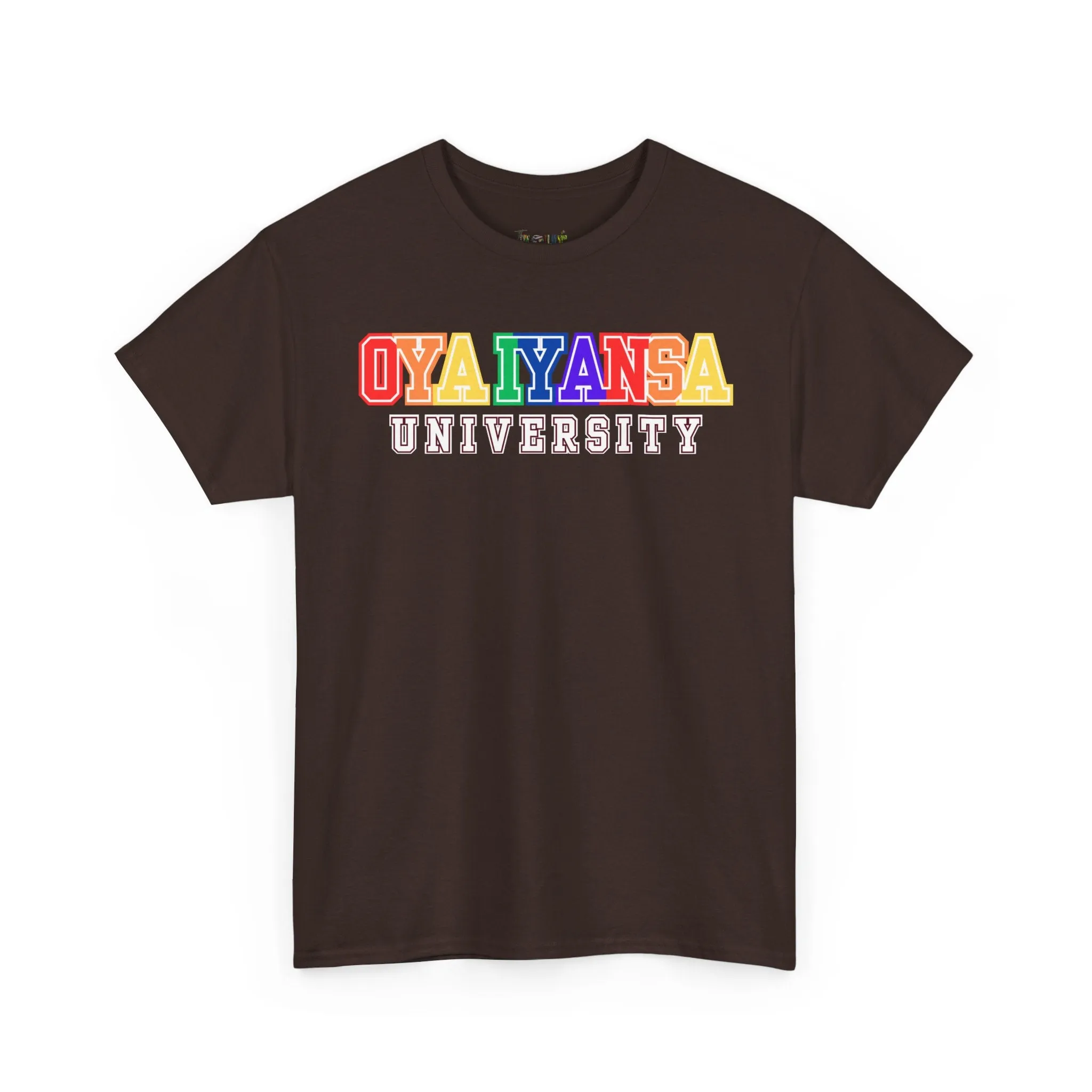 Oya Iyansa University Unisex Heavy Cotton Tee - Vibrant Campus Style Shirt