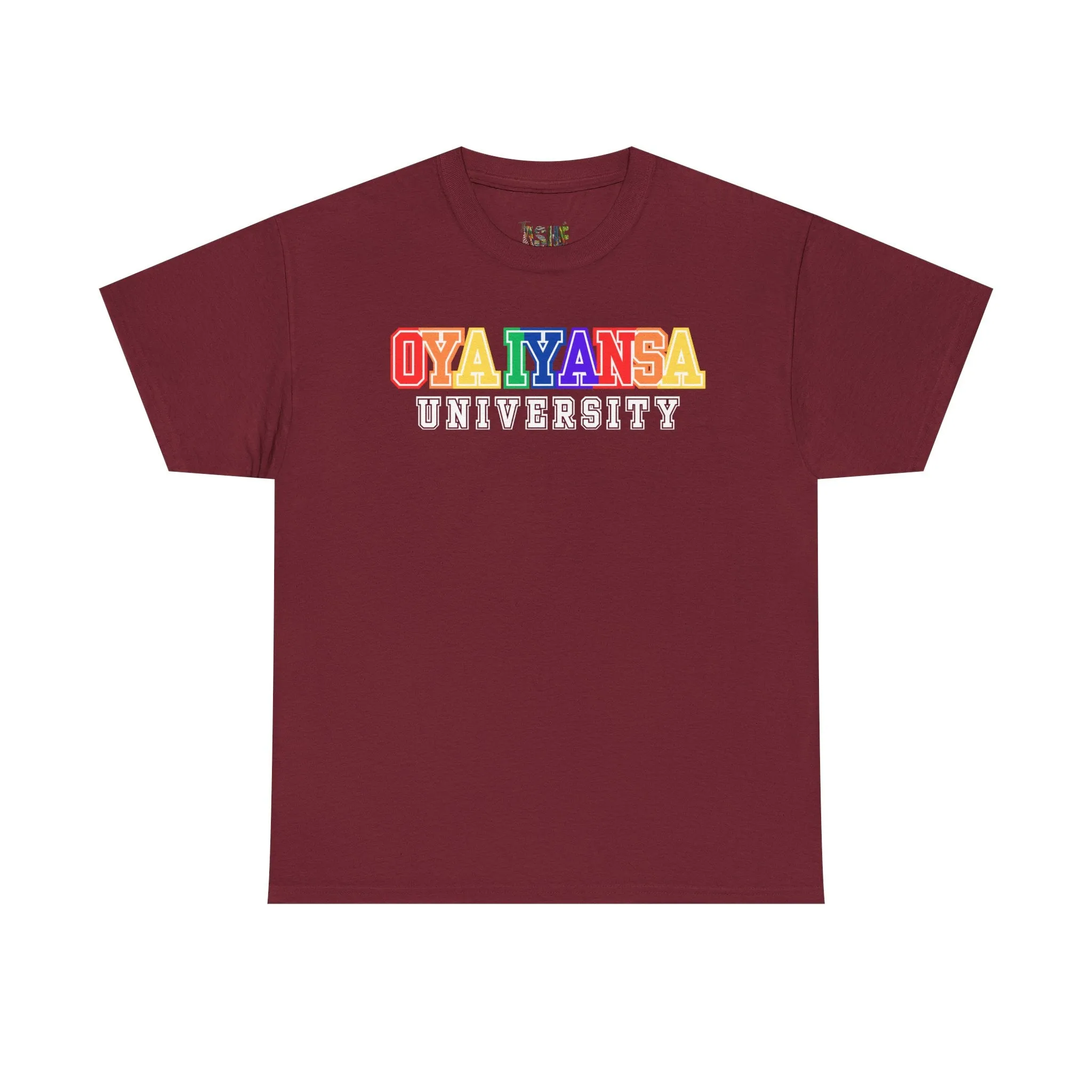 Oya Iyansa University Unisex Heavy Cotton Tee - Vibrant Campus Style Shirt