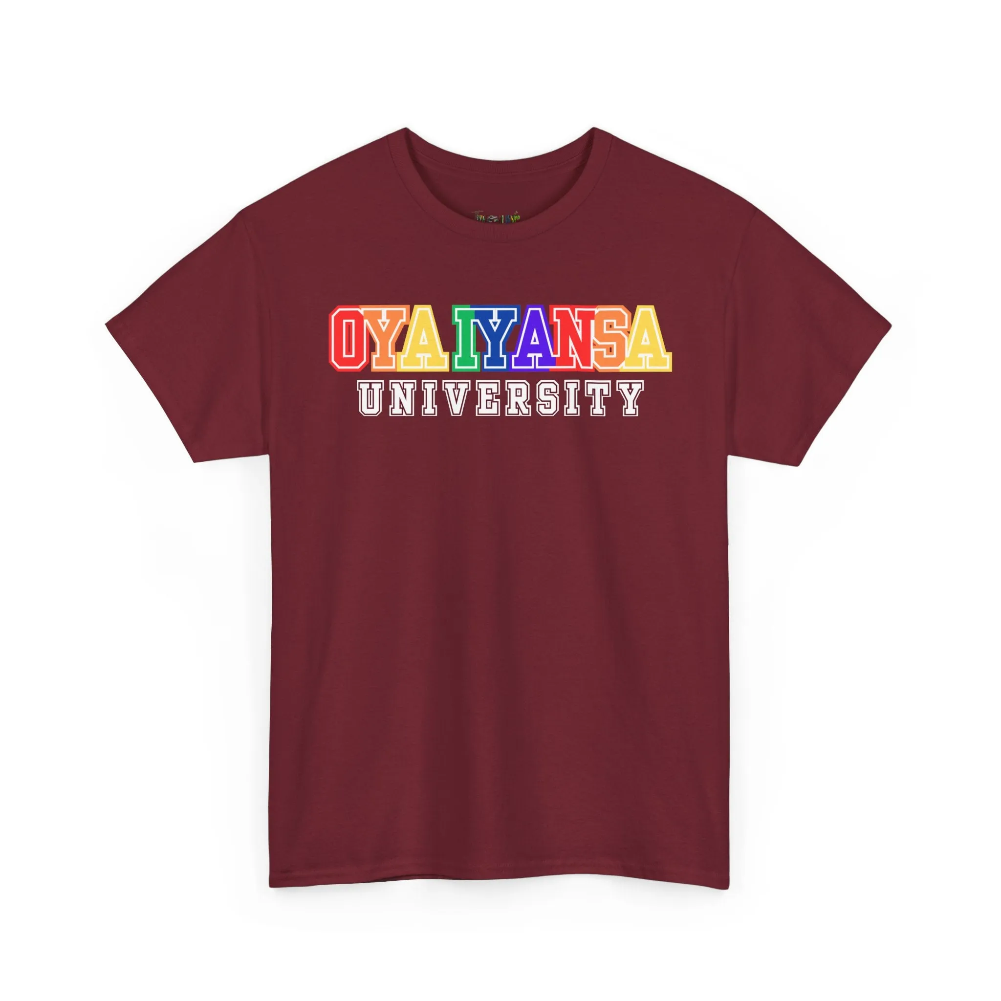 Oya Iyansa University Unisex Heavy Cotton Tee - Vibrant Campus Style Shirt