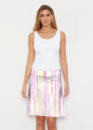 Pebble Dots Pink (7938) ~ Silky Brenda Skirt 21 inch
