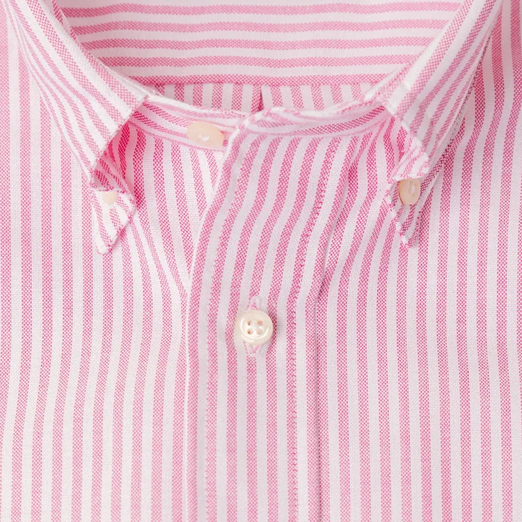 Pink Stripe Spring Oxford Weekend Shirt