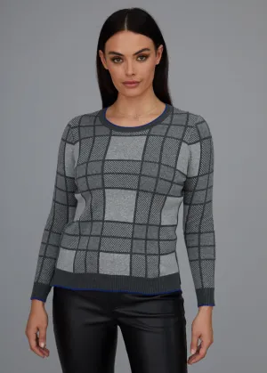 Plaid Crewneck Sweater: FINAL SALE