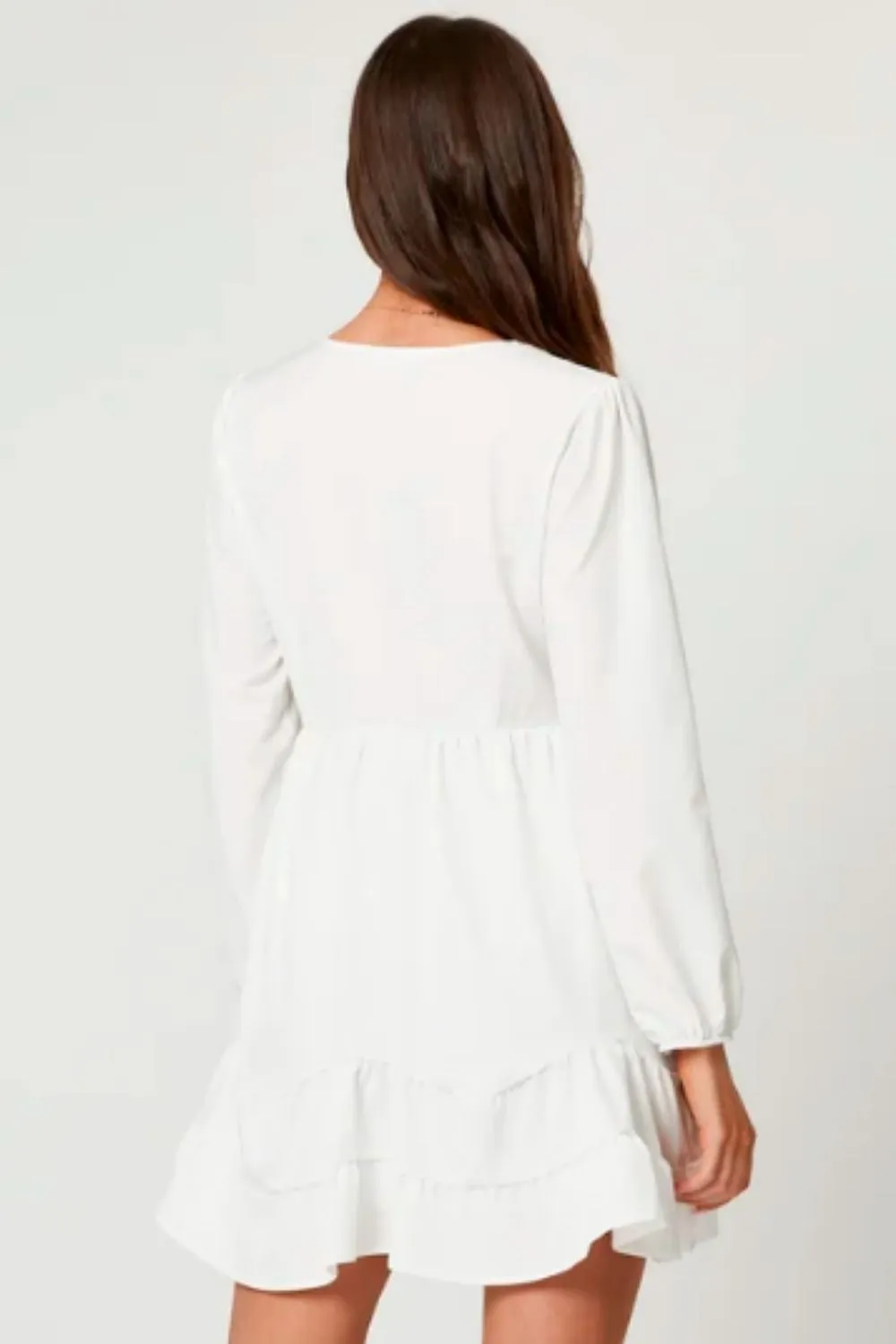 Plunge Neck Tiered Summer Dress