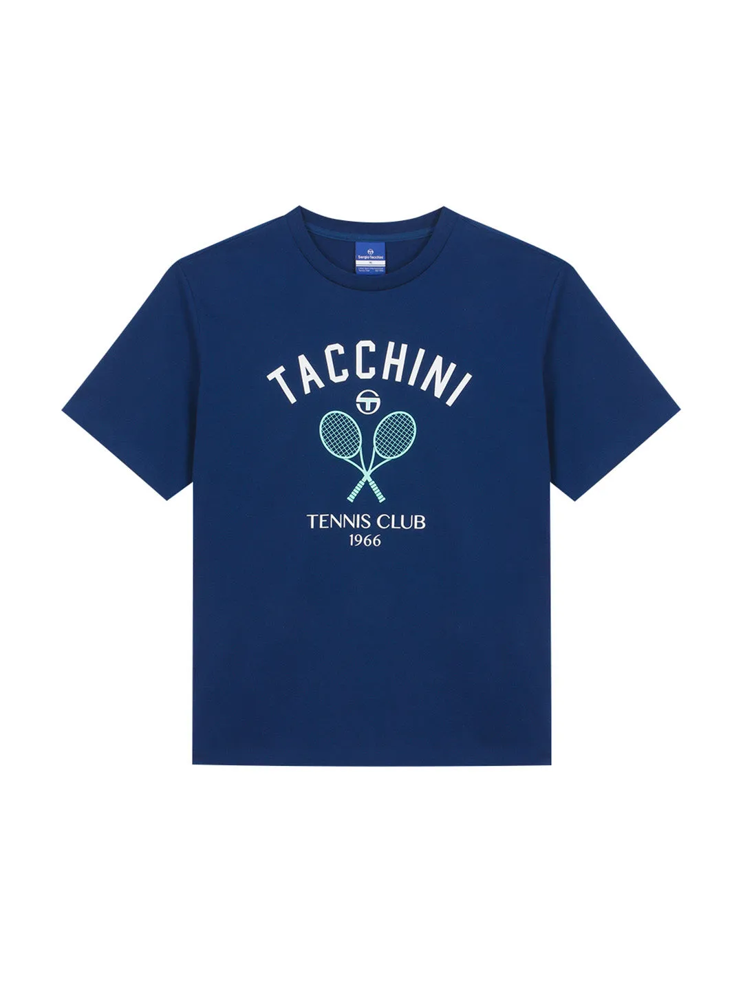 Preppy Artwork T-Shirt- Navy