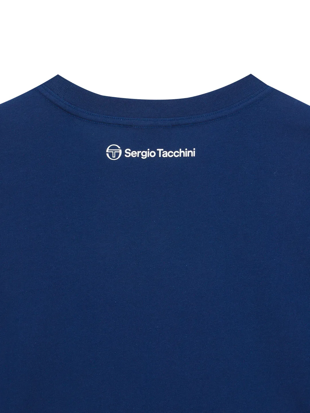 Preppy Artwork T-Shirt- Navy