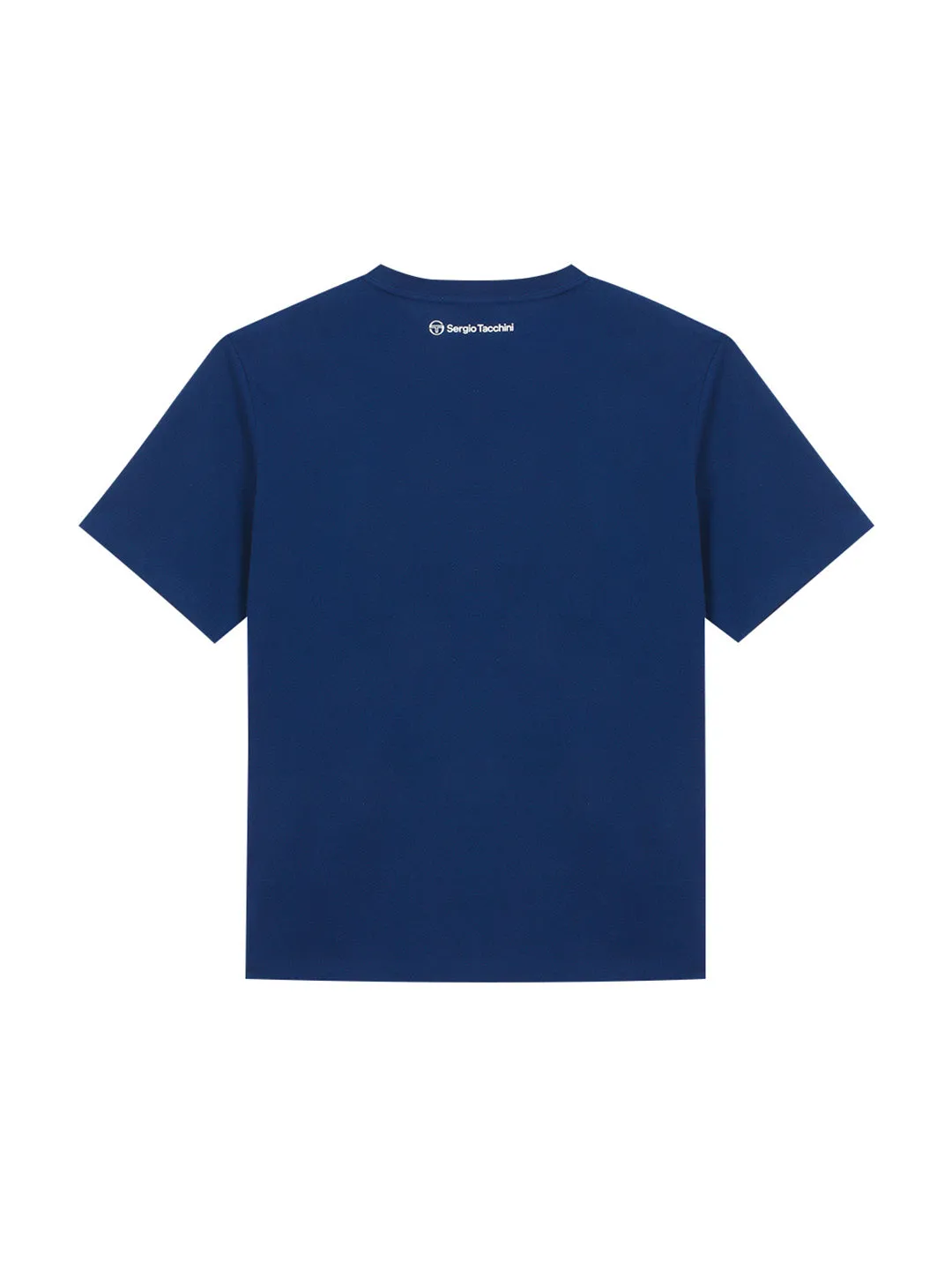Preppy Artwork T-Shirt- Navy