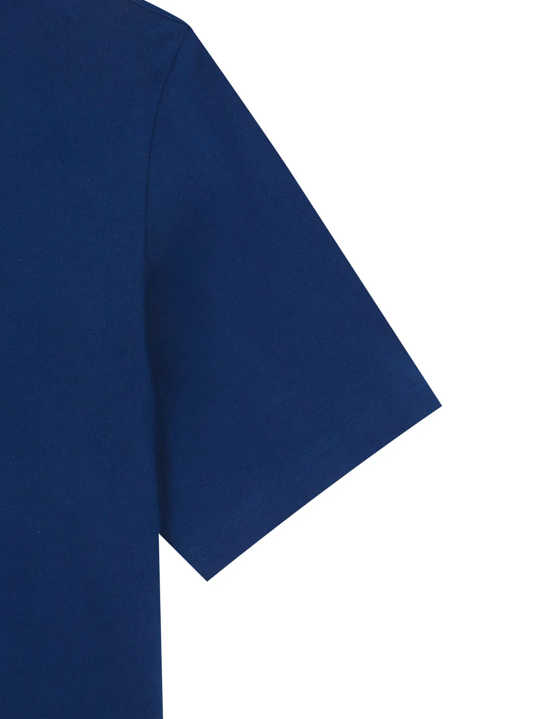 Preppy Artwork T-Shirt- Navy