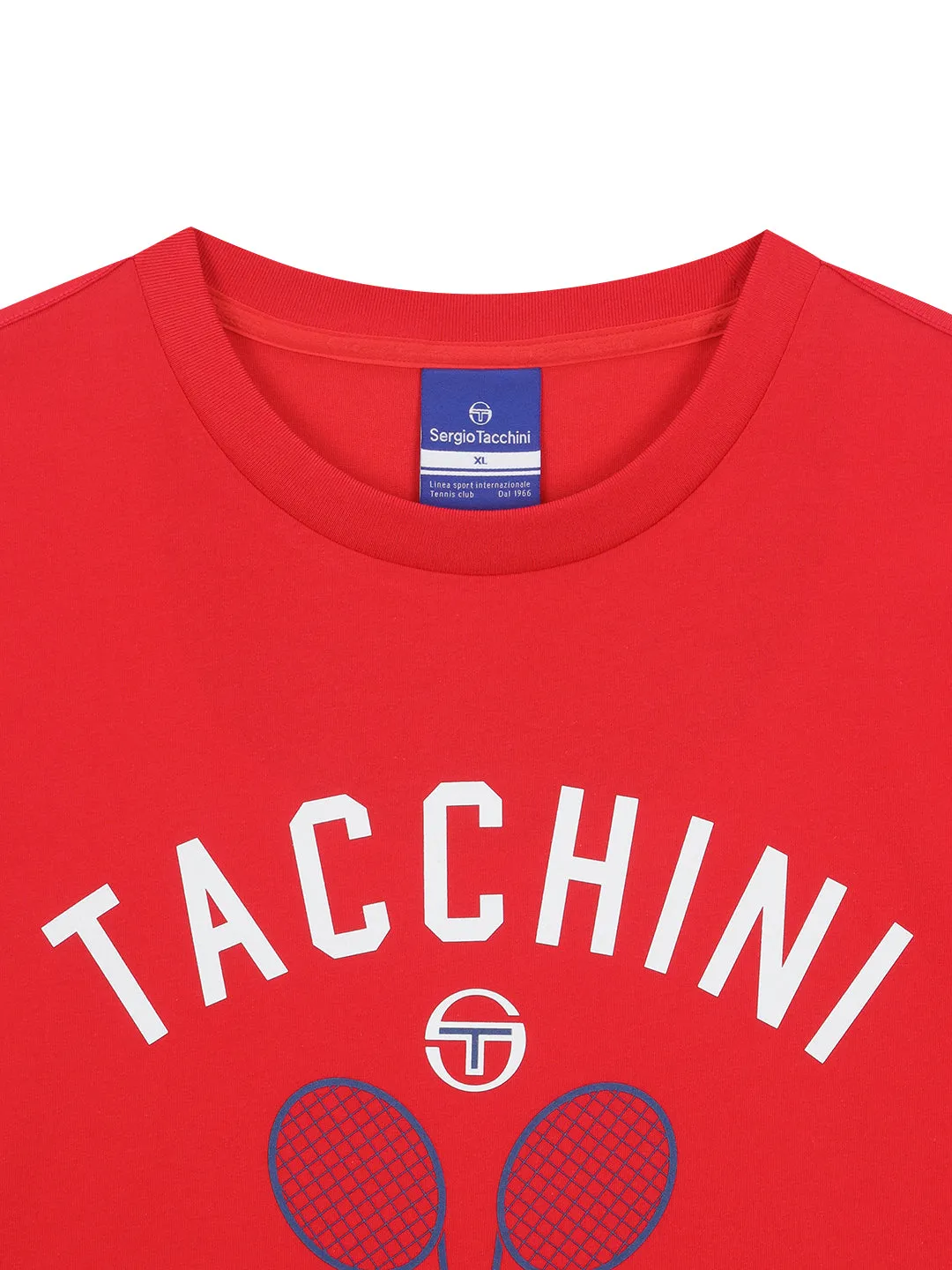 Preppy Artwork T-Shirt- Red