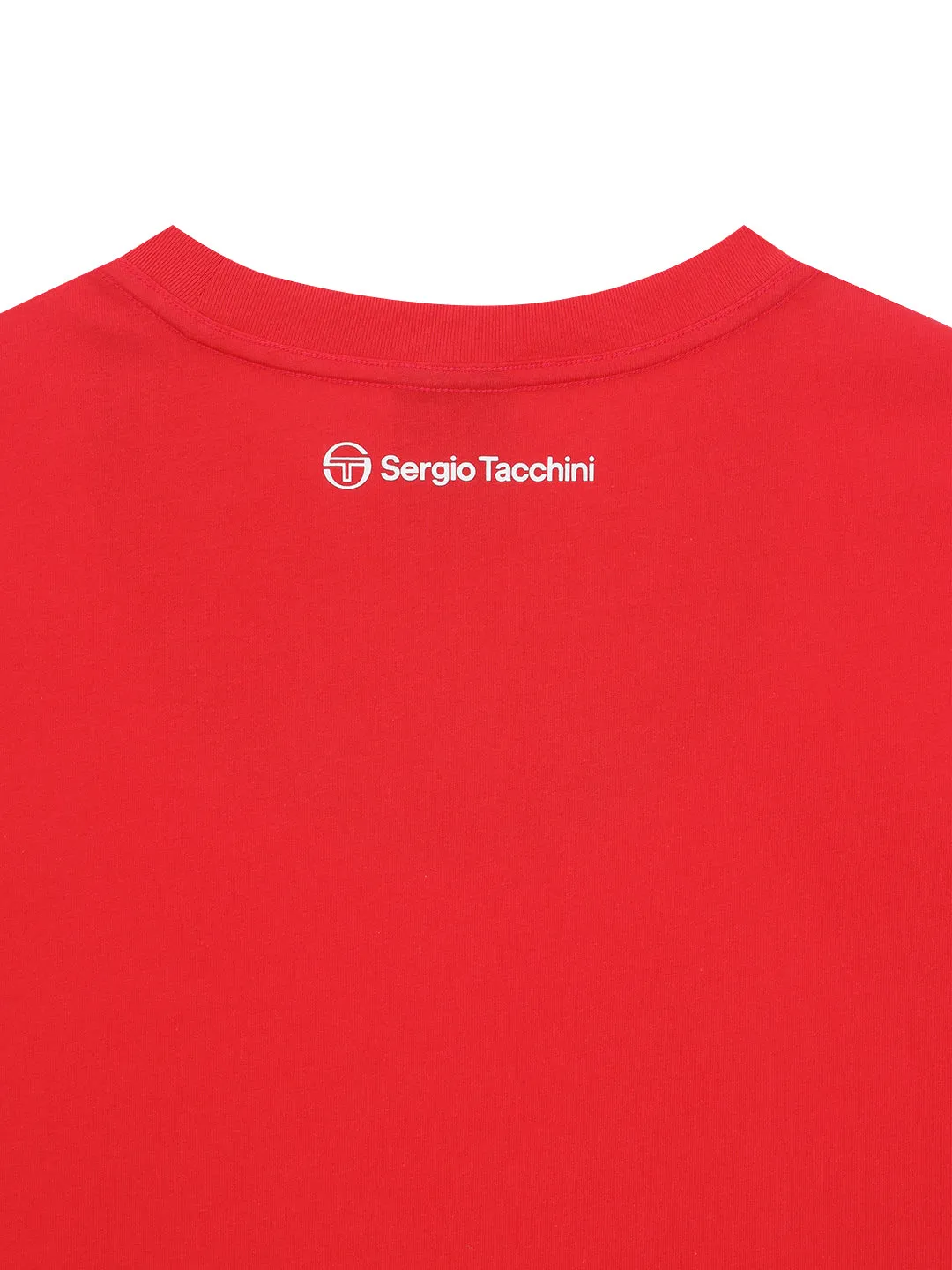 Preppy Artwork T-Shirt- Red