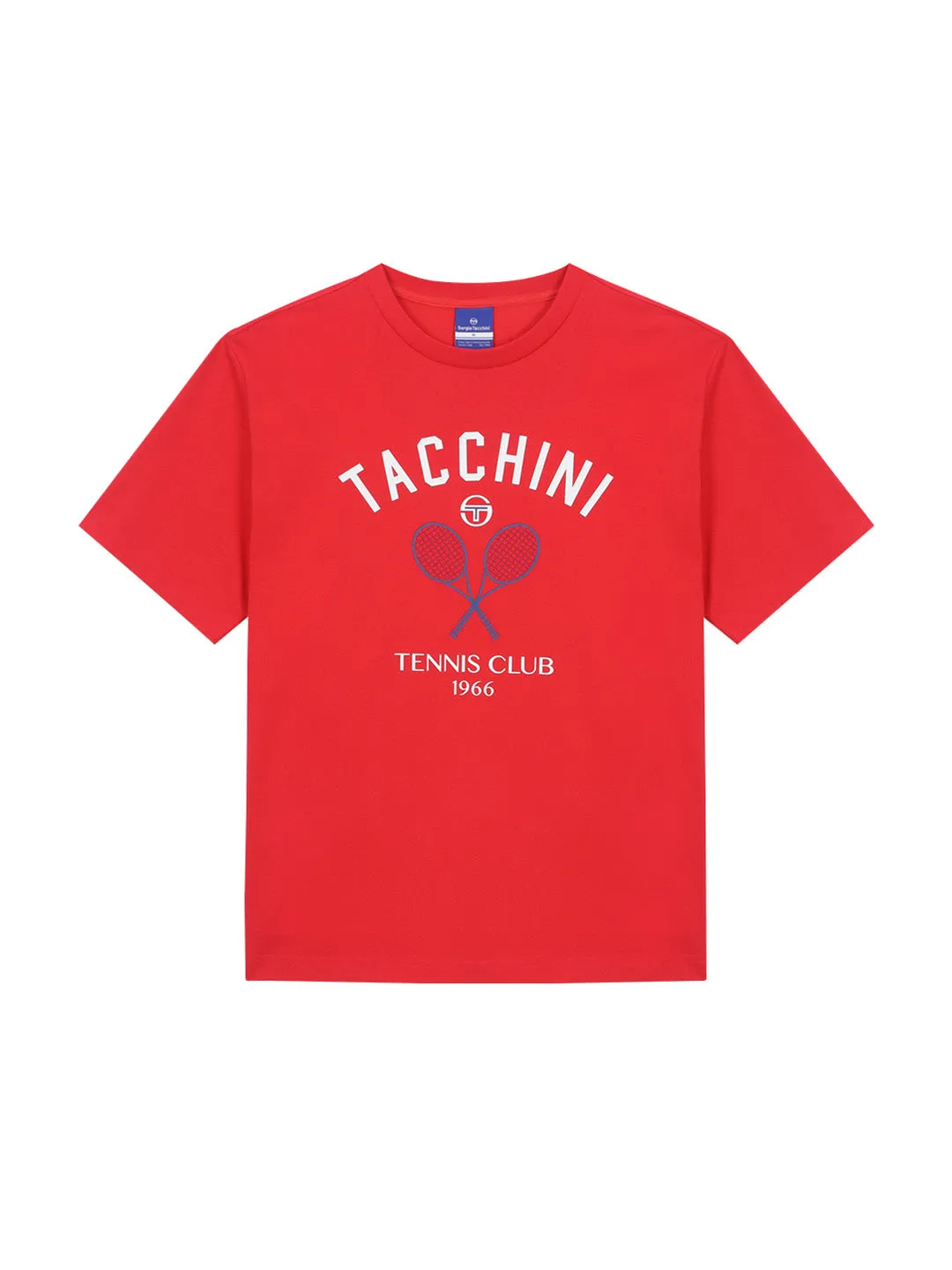 Preppy Artwork T-Shirt- Red