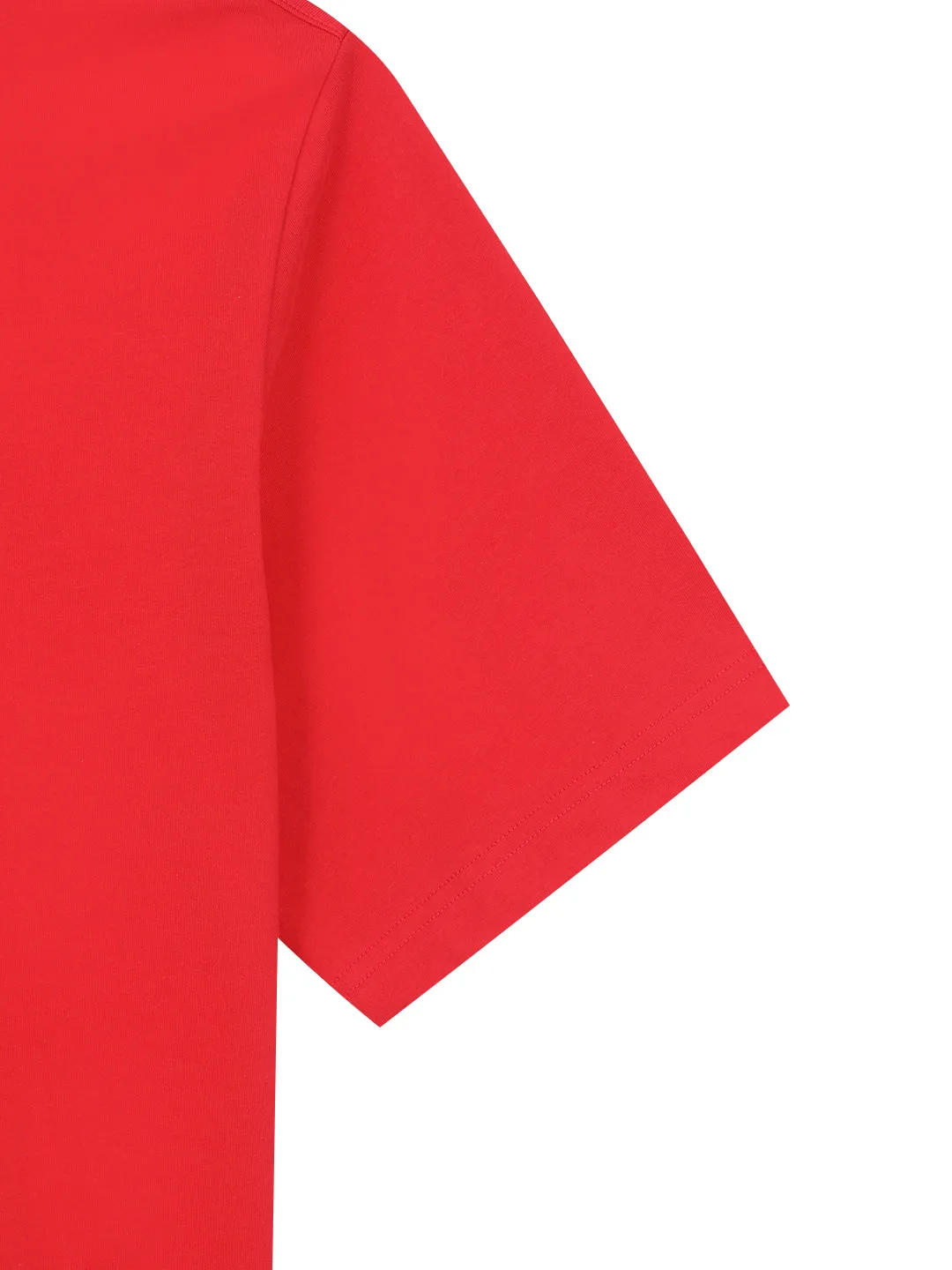 Preppy Artwork T-Shirt- Red