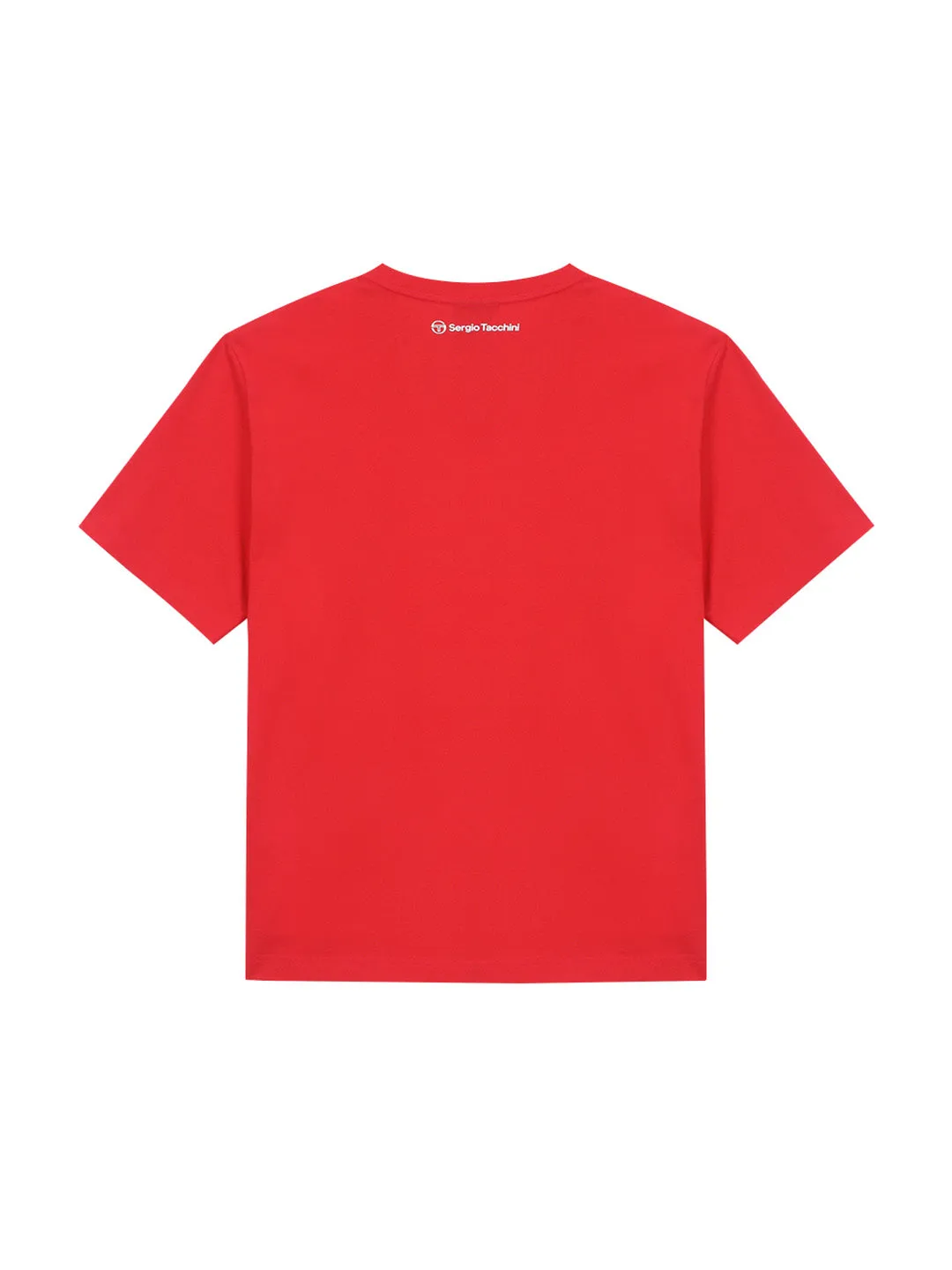 Preppy Artwork T-Shirt- Red