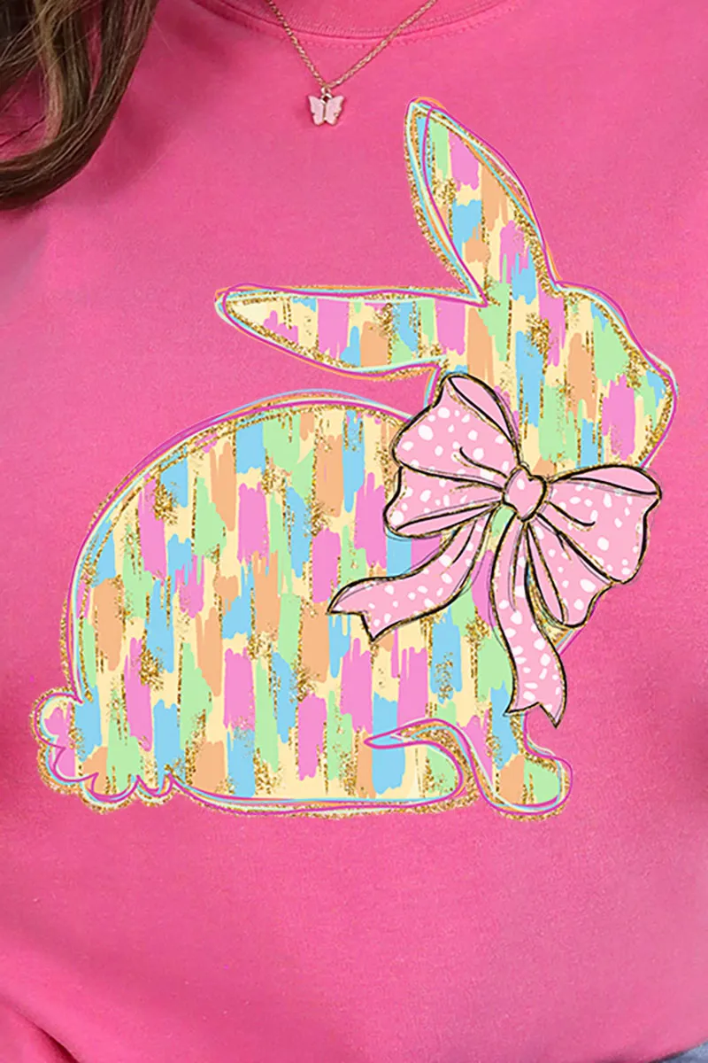 Preppy Brushed Bunny Comfort Colors Adult Ring-Spun Cotton Tee