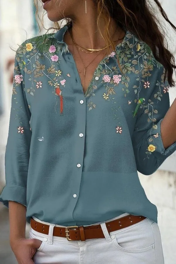 Printing Stylish Women's Blouse