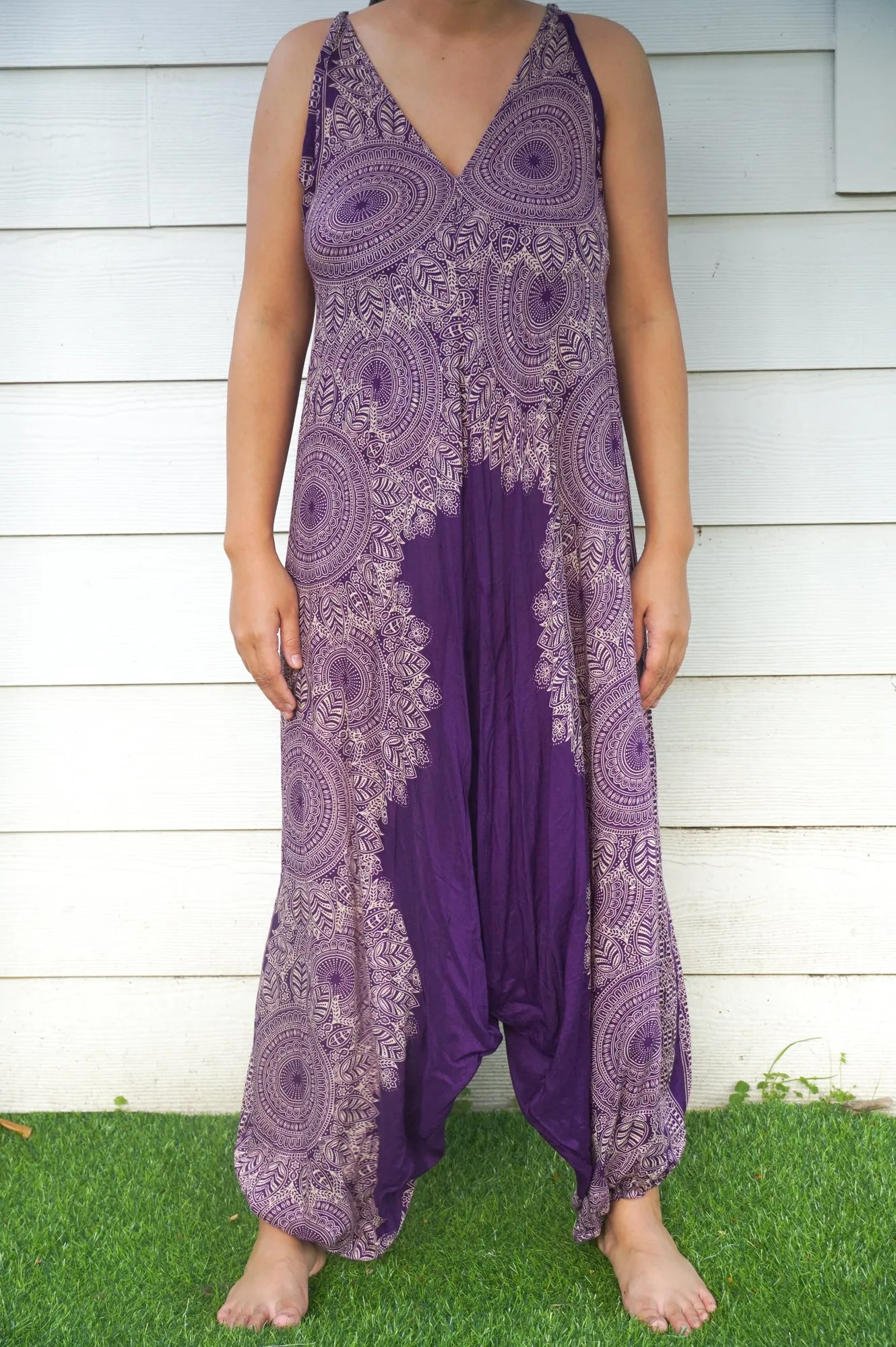 Purple Lotus Romper