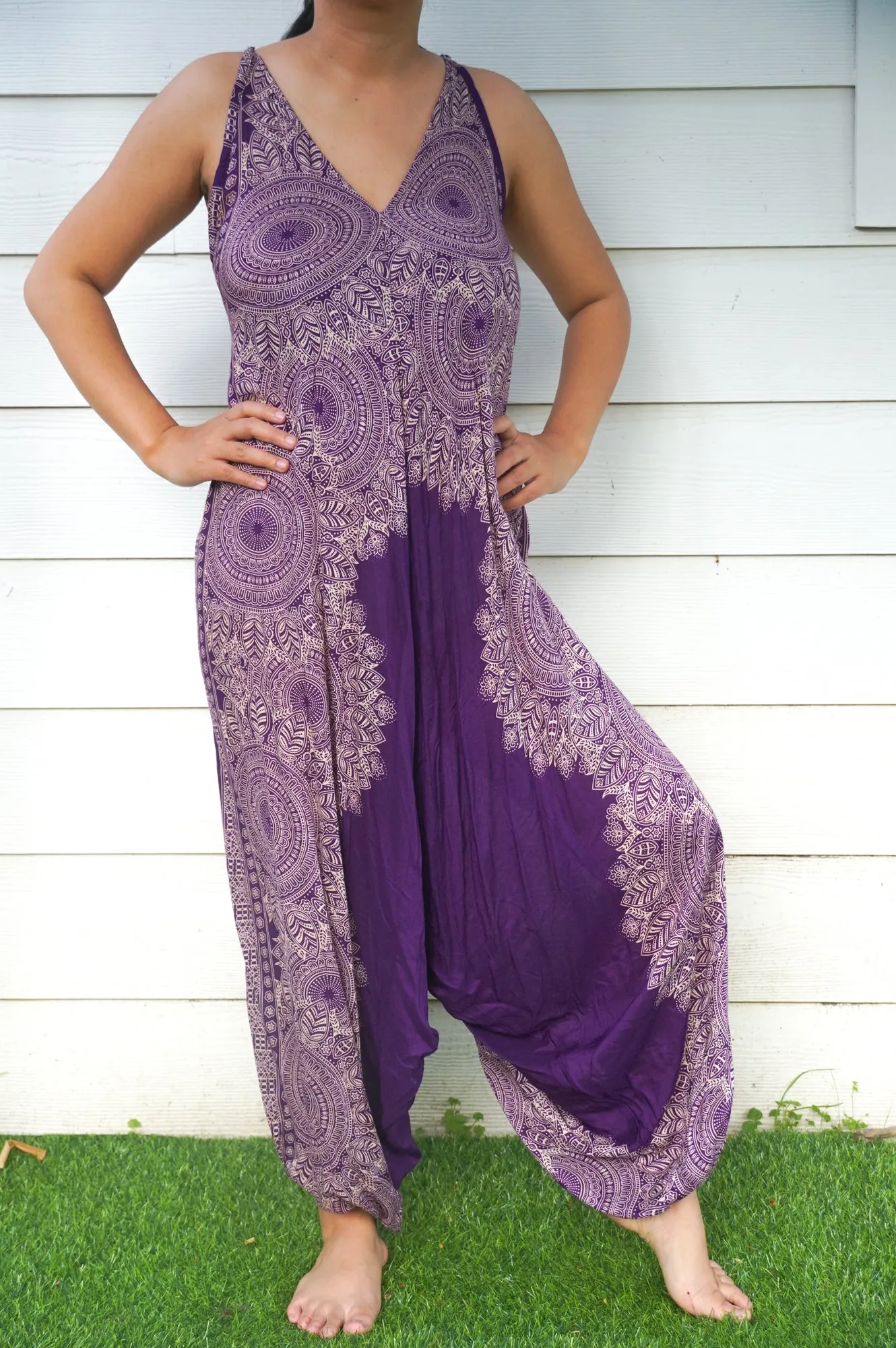 Purple Lotus Romper