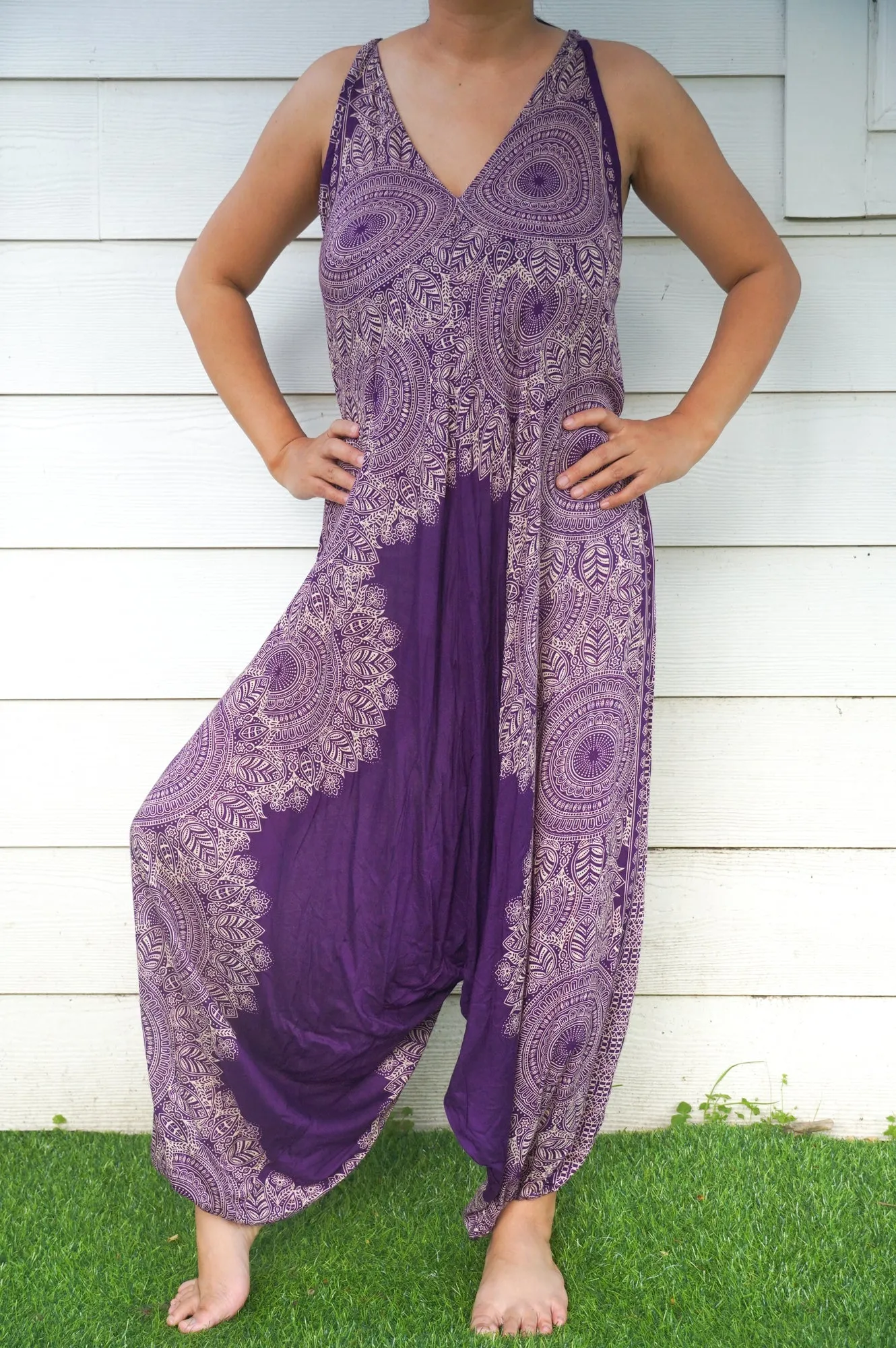 Purple Lotus Romper