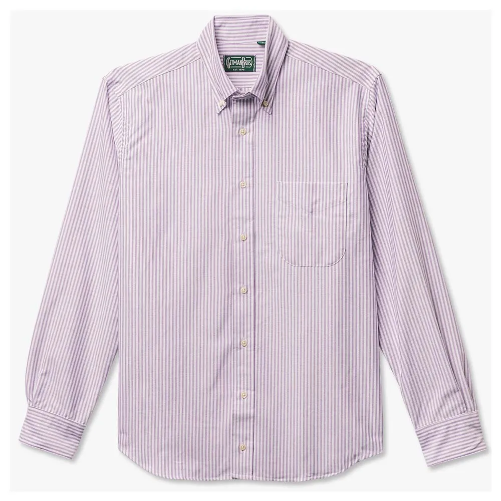 Purple Stripe Spring Oxford Weekend Shirt