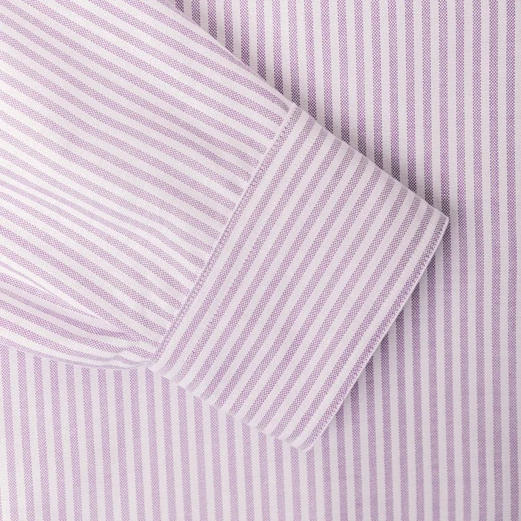 Purple Stripe Spring Oxford Weekend Shirt