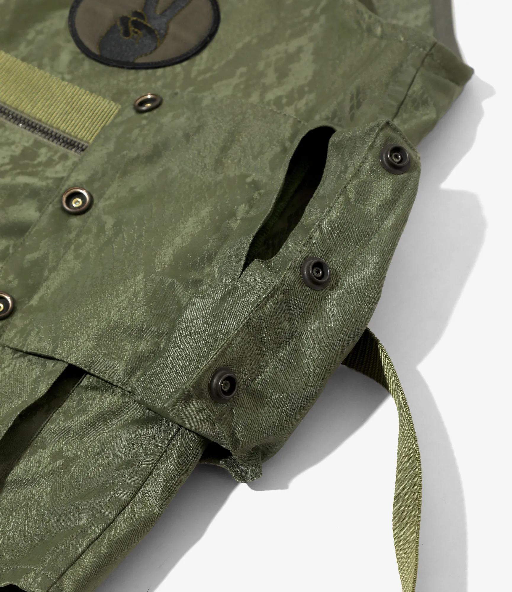 Radio Vest - Python Jacquard Sateen