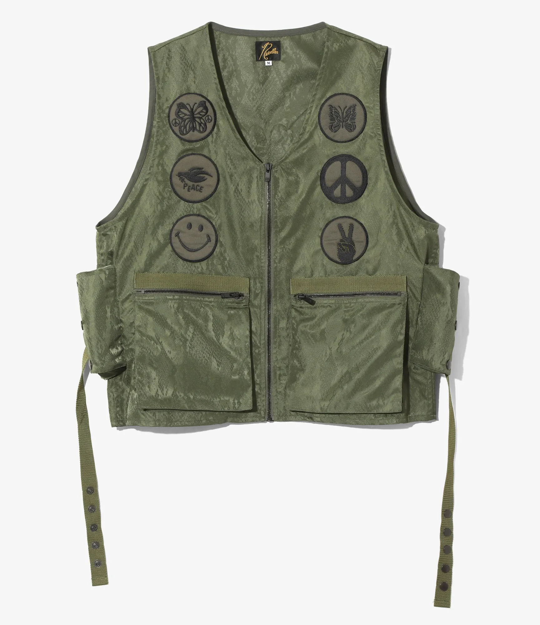 Radio Vest - Python Jacquard Sateen