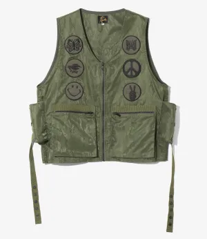 Radio Vest - Python Jacquard Sateen