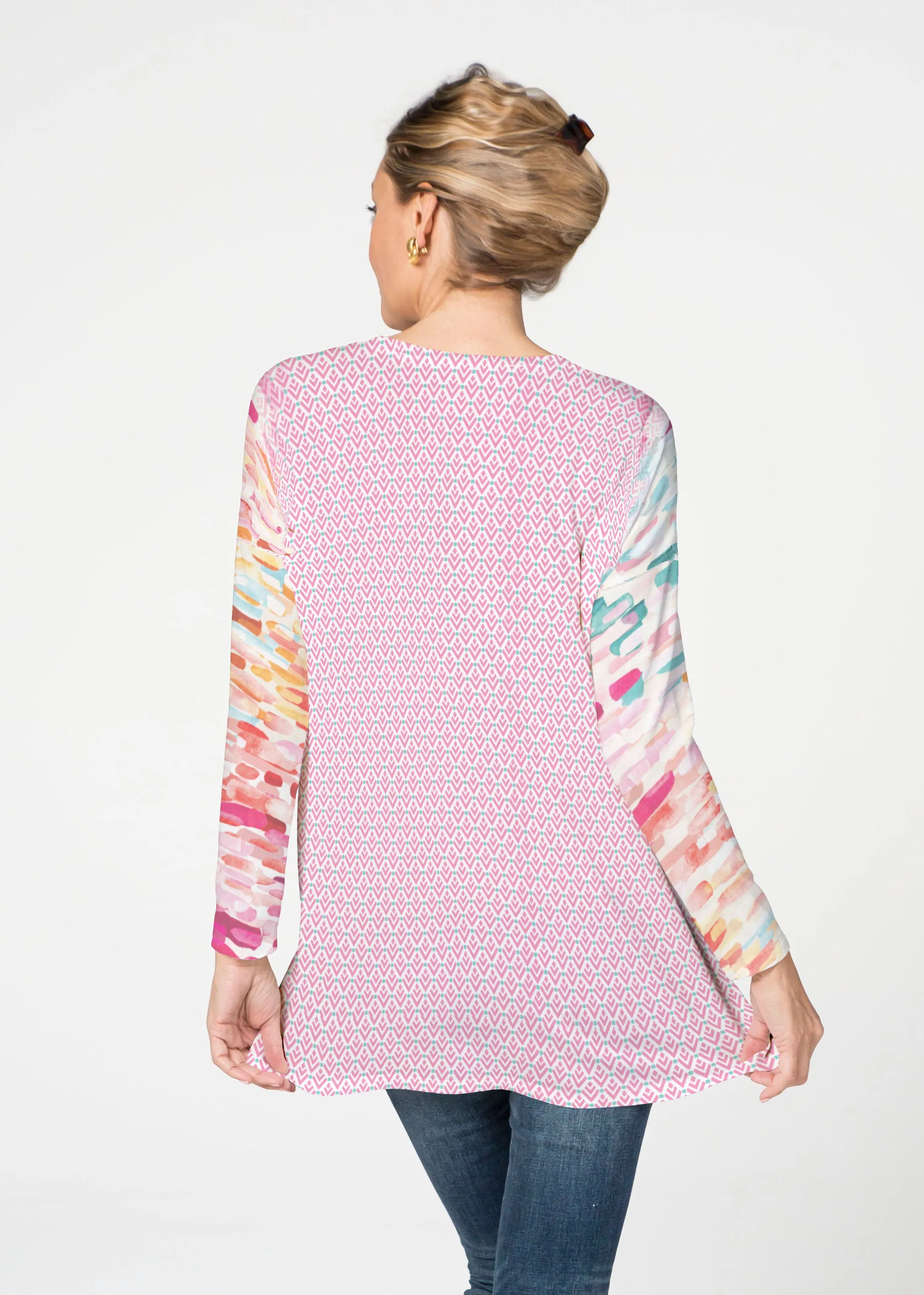 Rainbow Rain (16227) ~ Slouchy Butterknit Top