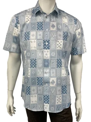 Regular Fit Short Sleeve Card Shirt