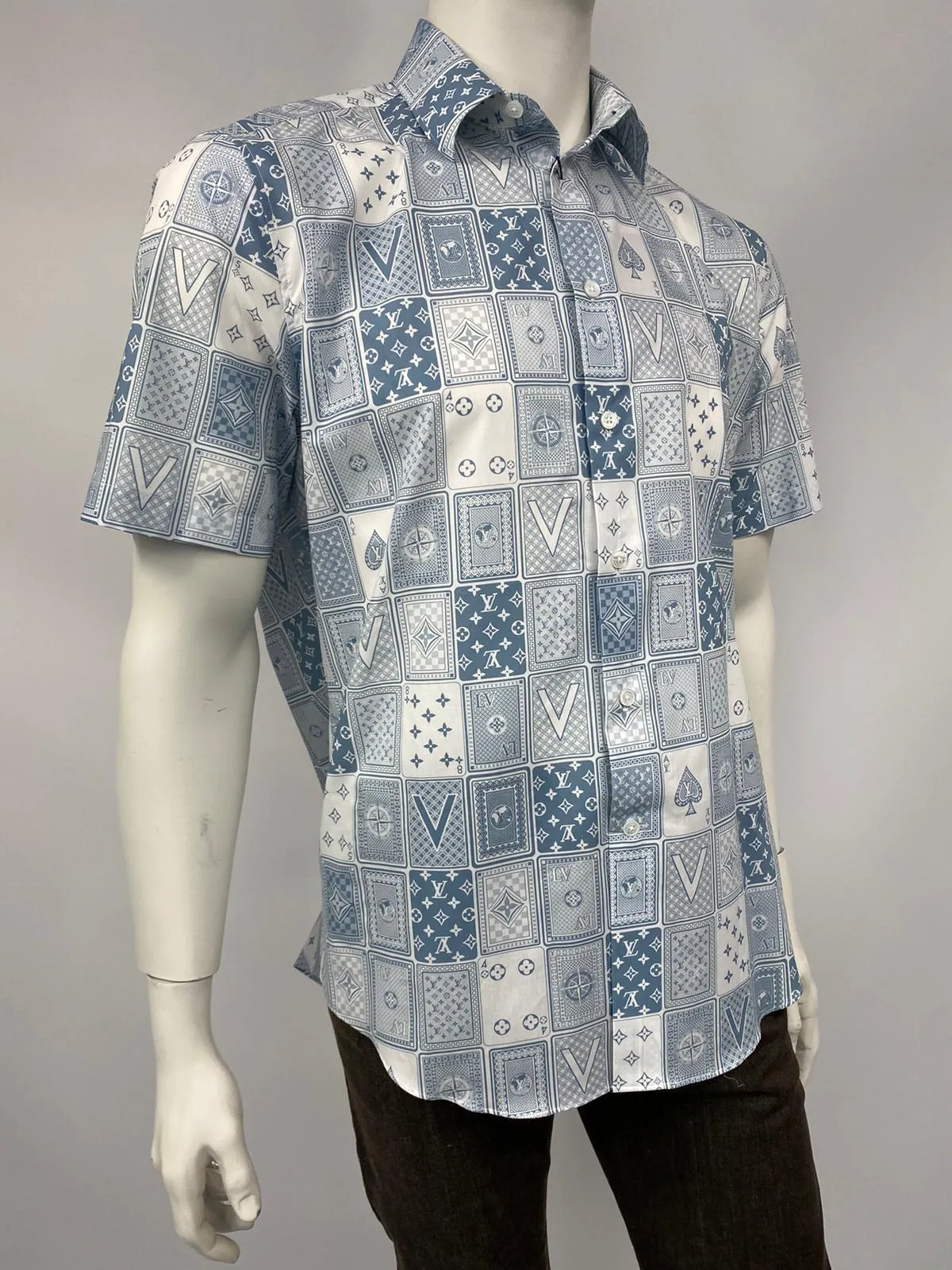 Regular Fit Short Sleeve Card Shirt